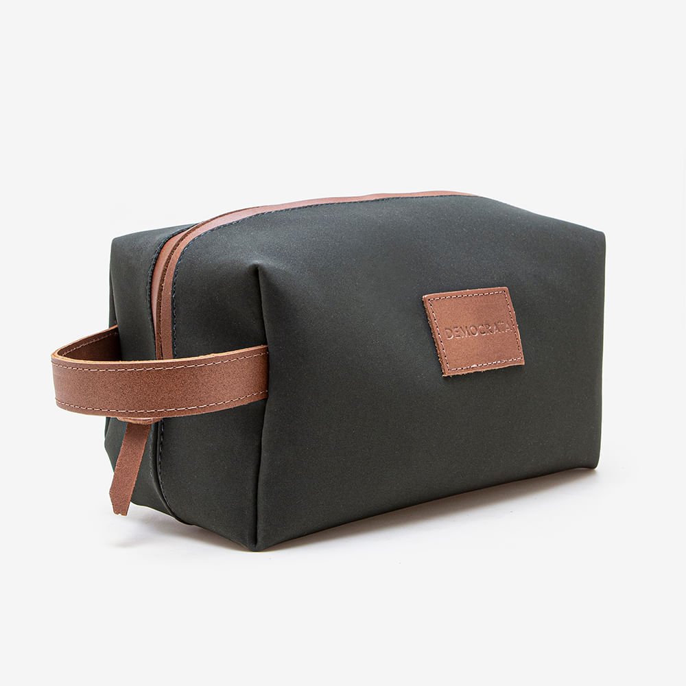 Necessaire Democrata Verde Marrom 2