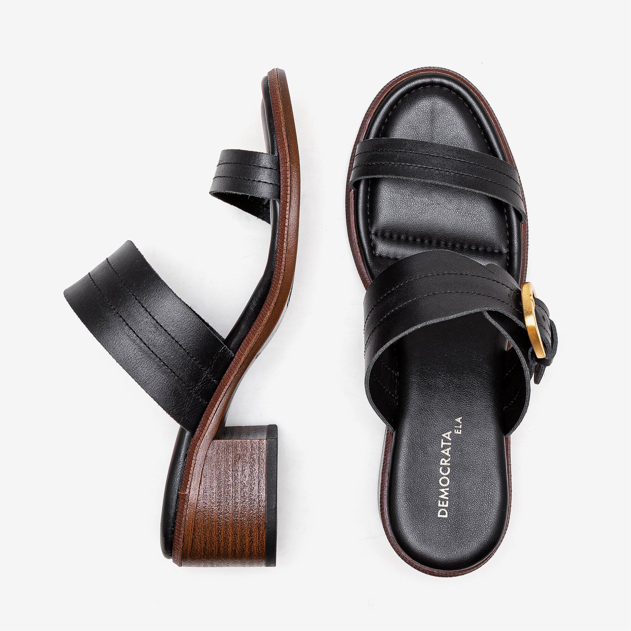 Sandália Feminina Evora Preto Preto 5