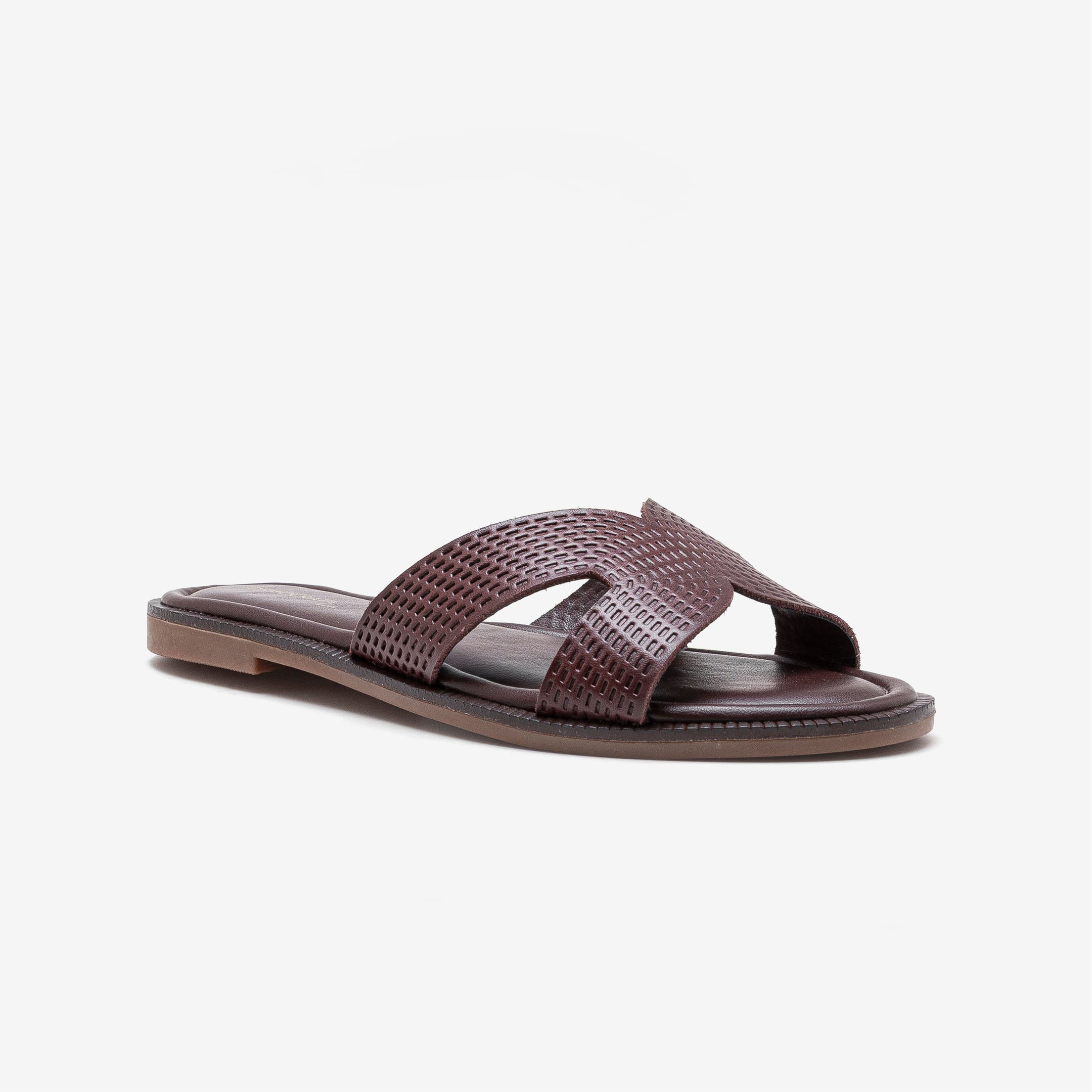 Rasteira Feminina Lunna Pinhão Marrom 2