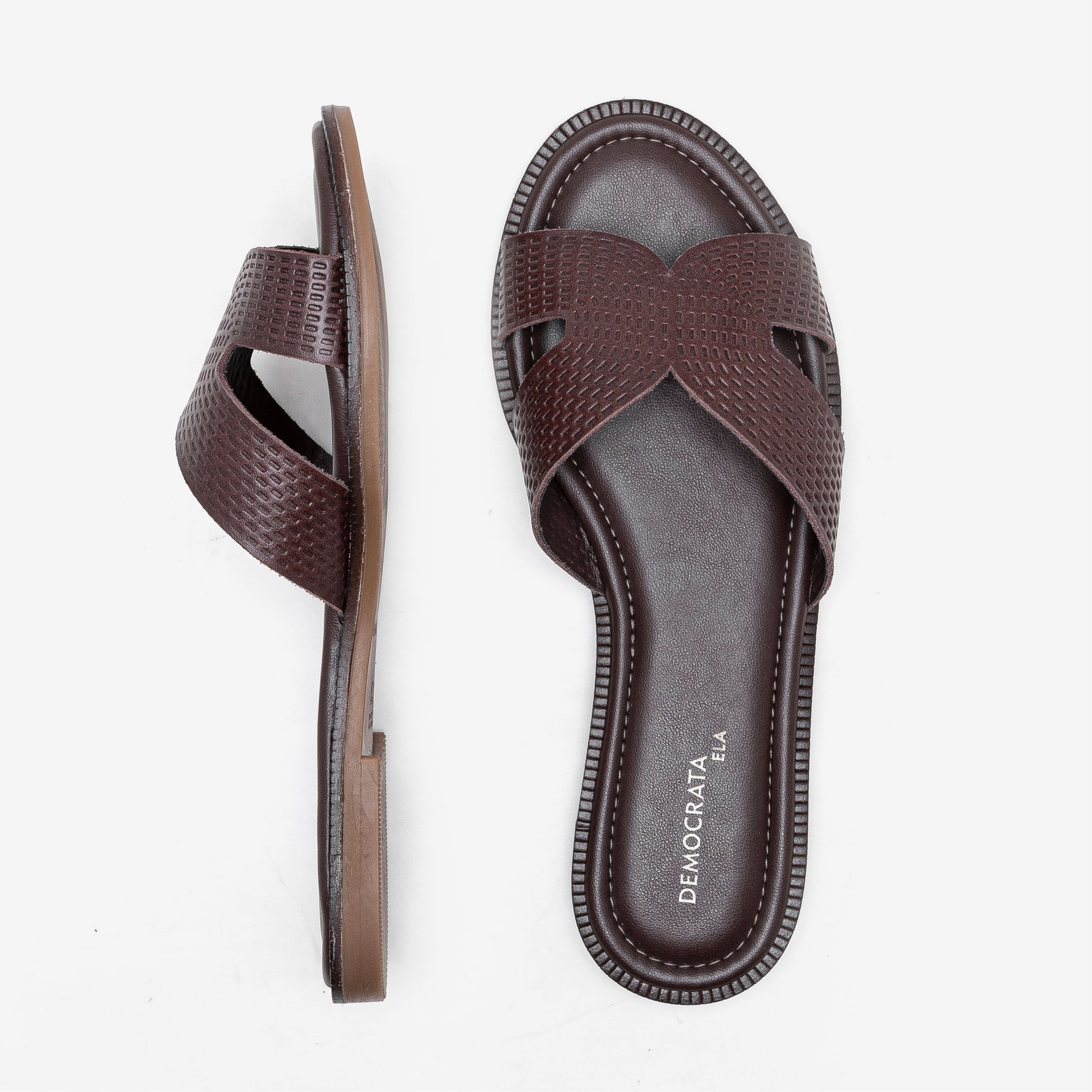 Rasteira Feminina Lunna Pinhão Marrom 5