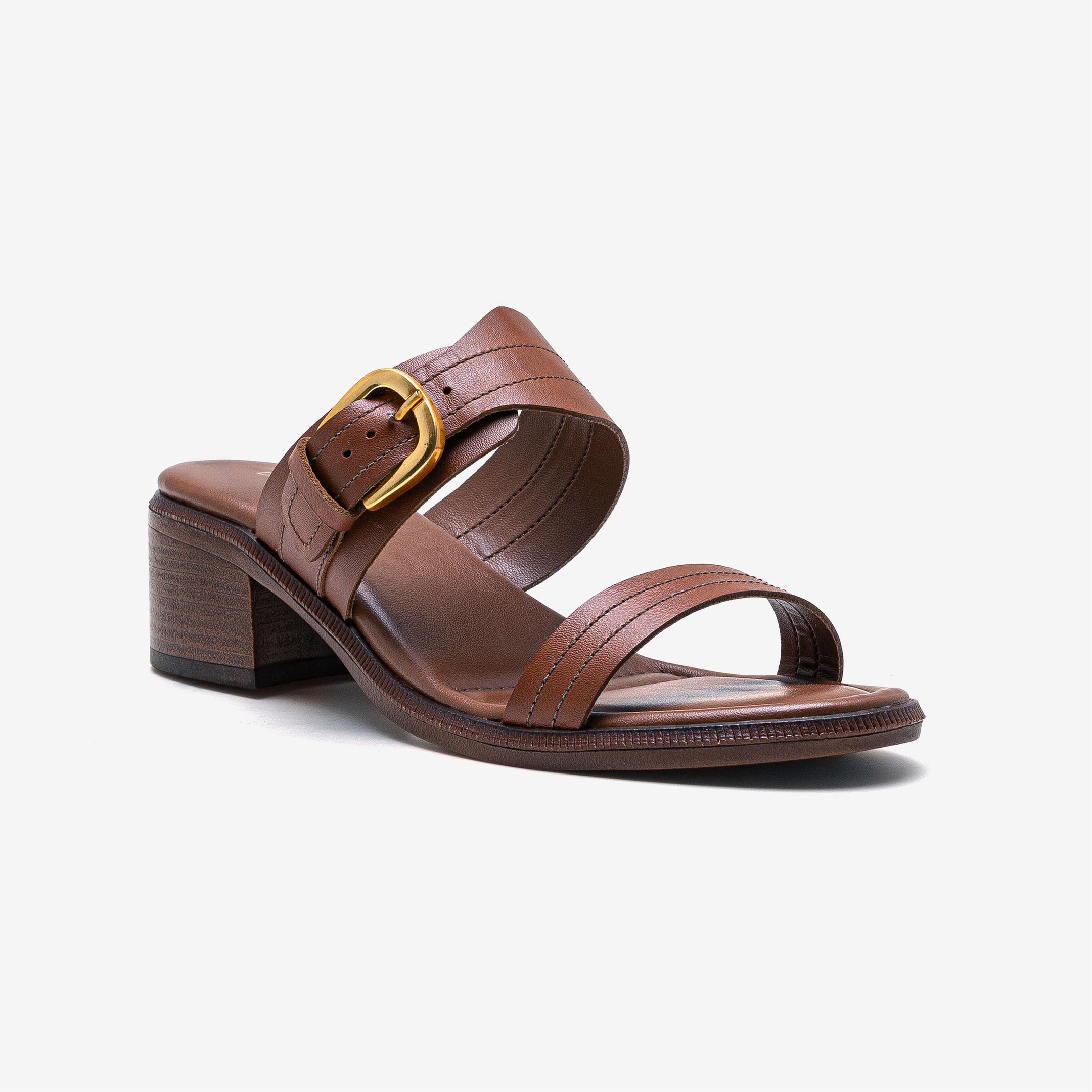 Sandália Feminina Evora Tan Marrom 2