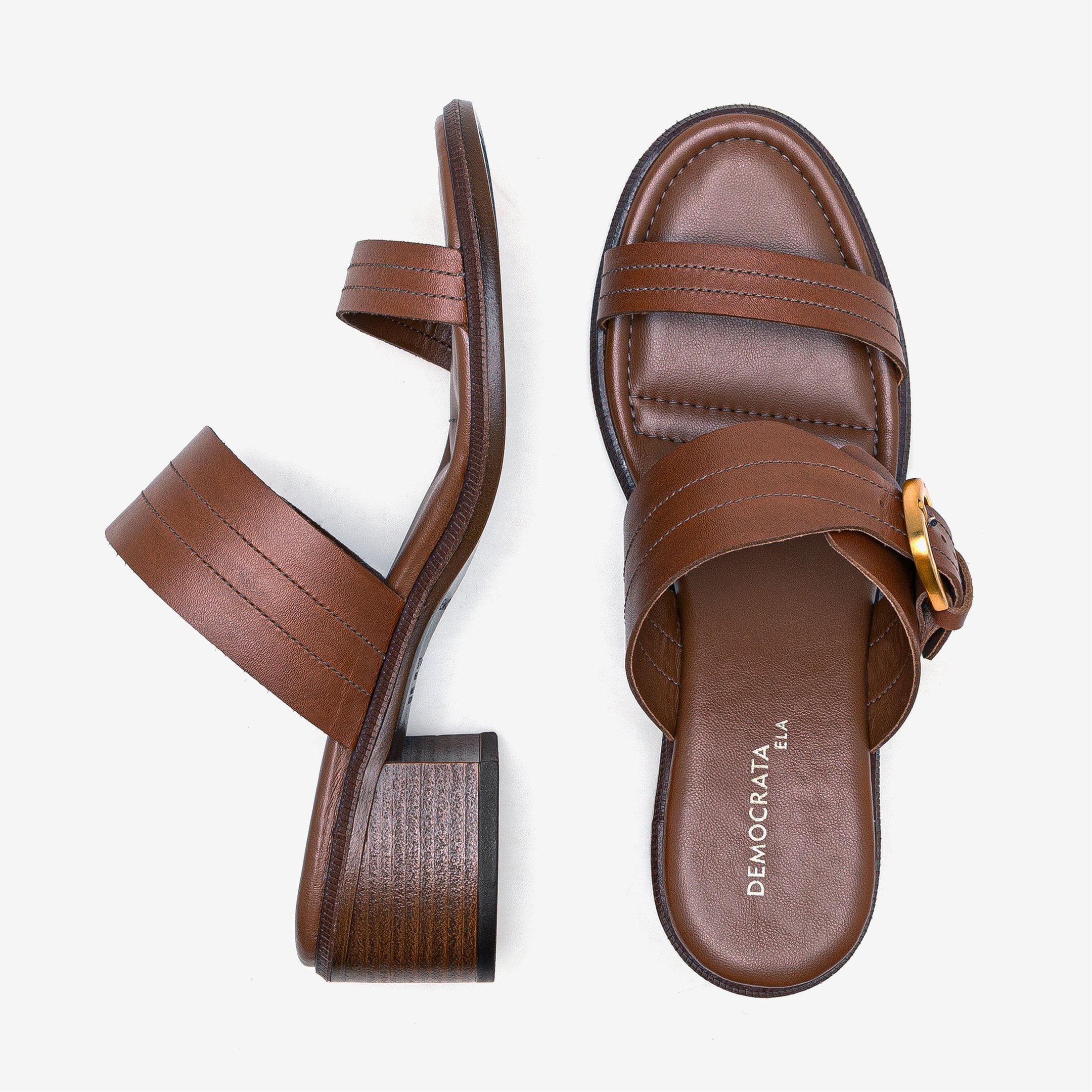 Sandália Feminina Evora Tan Marrom 5