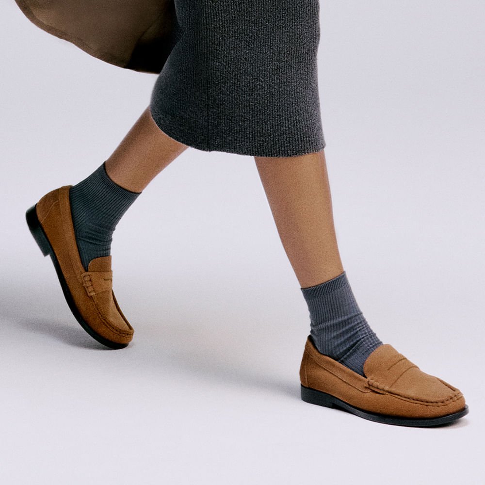 Mocassim Feminino Cora Amendoa Marrom 7