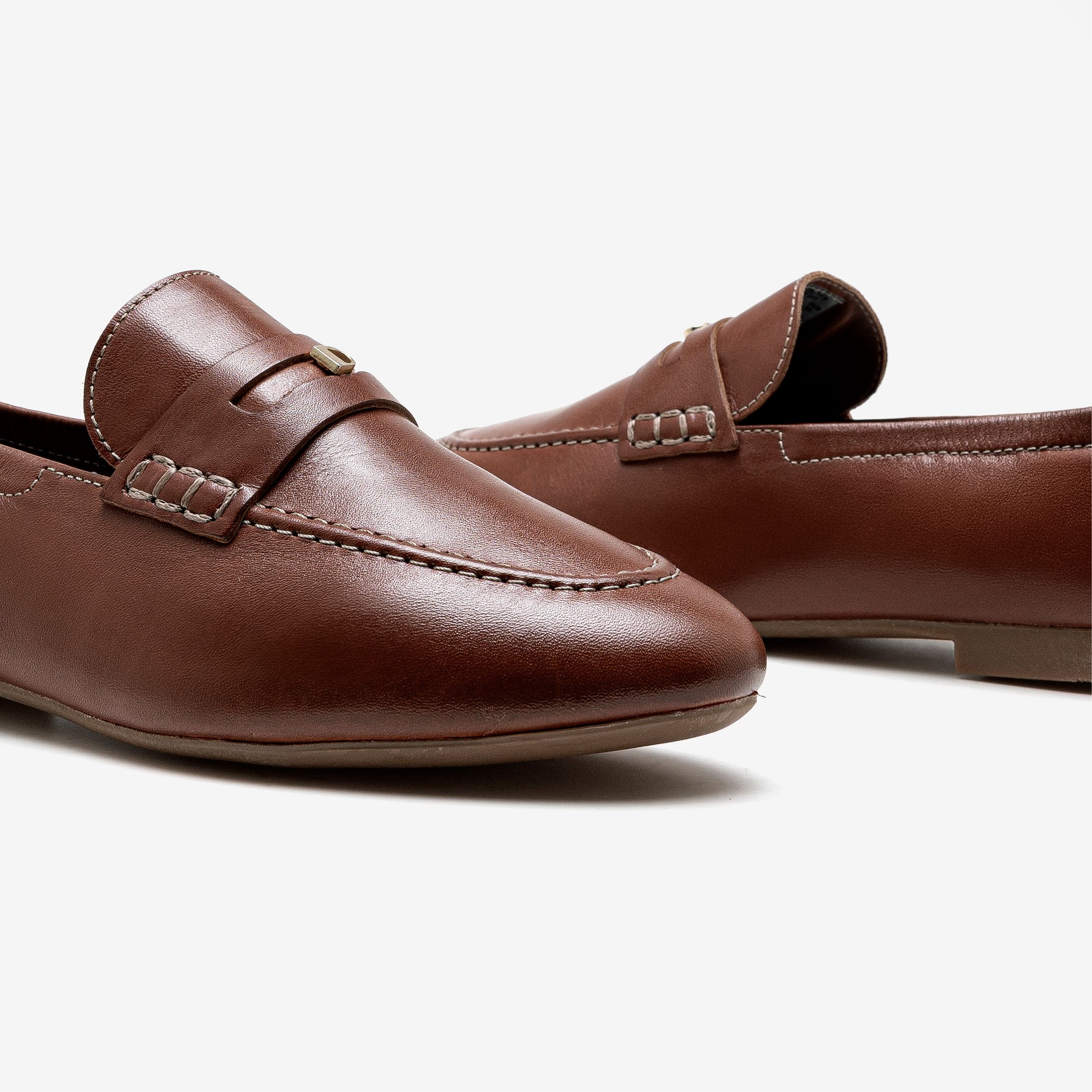 Loafer Feminino Sarah Tan Marrom 4