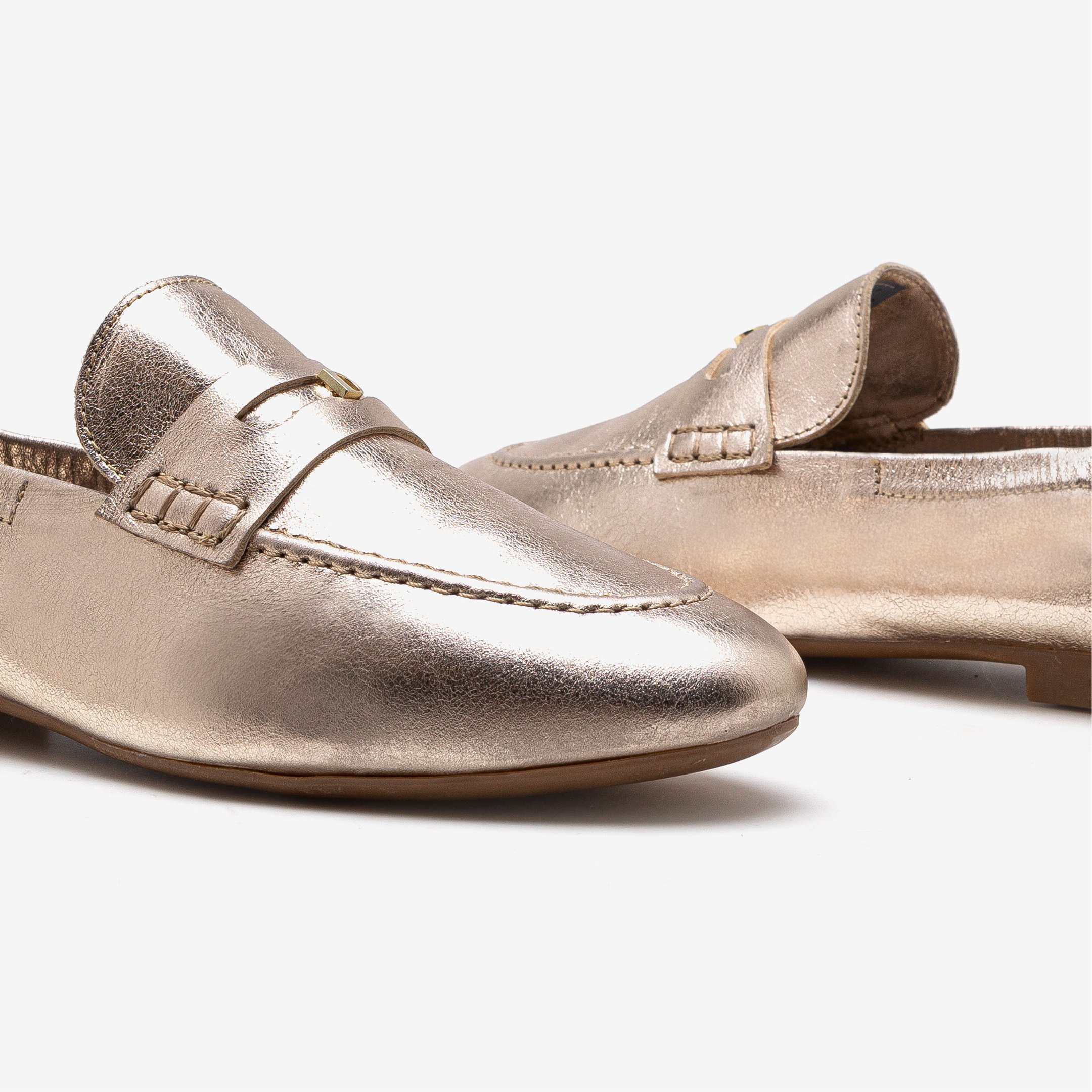 Loafer Feminino Sarah Dourado Dourado 4