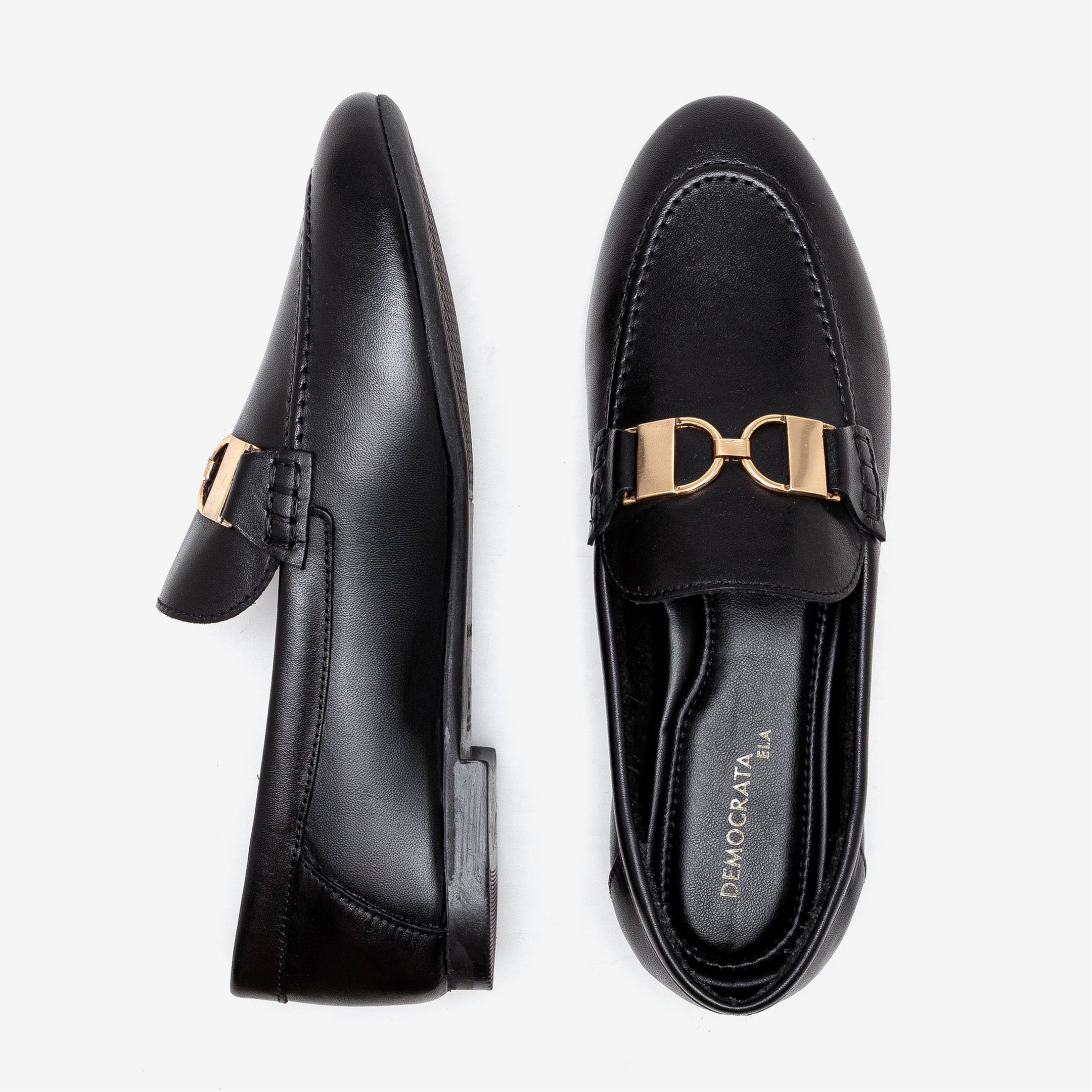 Loafer Feminino Sarah Preto Preto 5