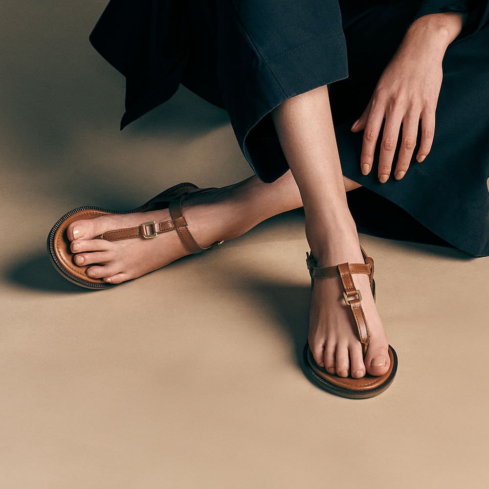 Rasteira Feminina Lunna Tan Marrom 6