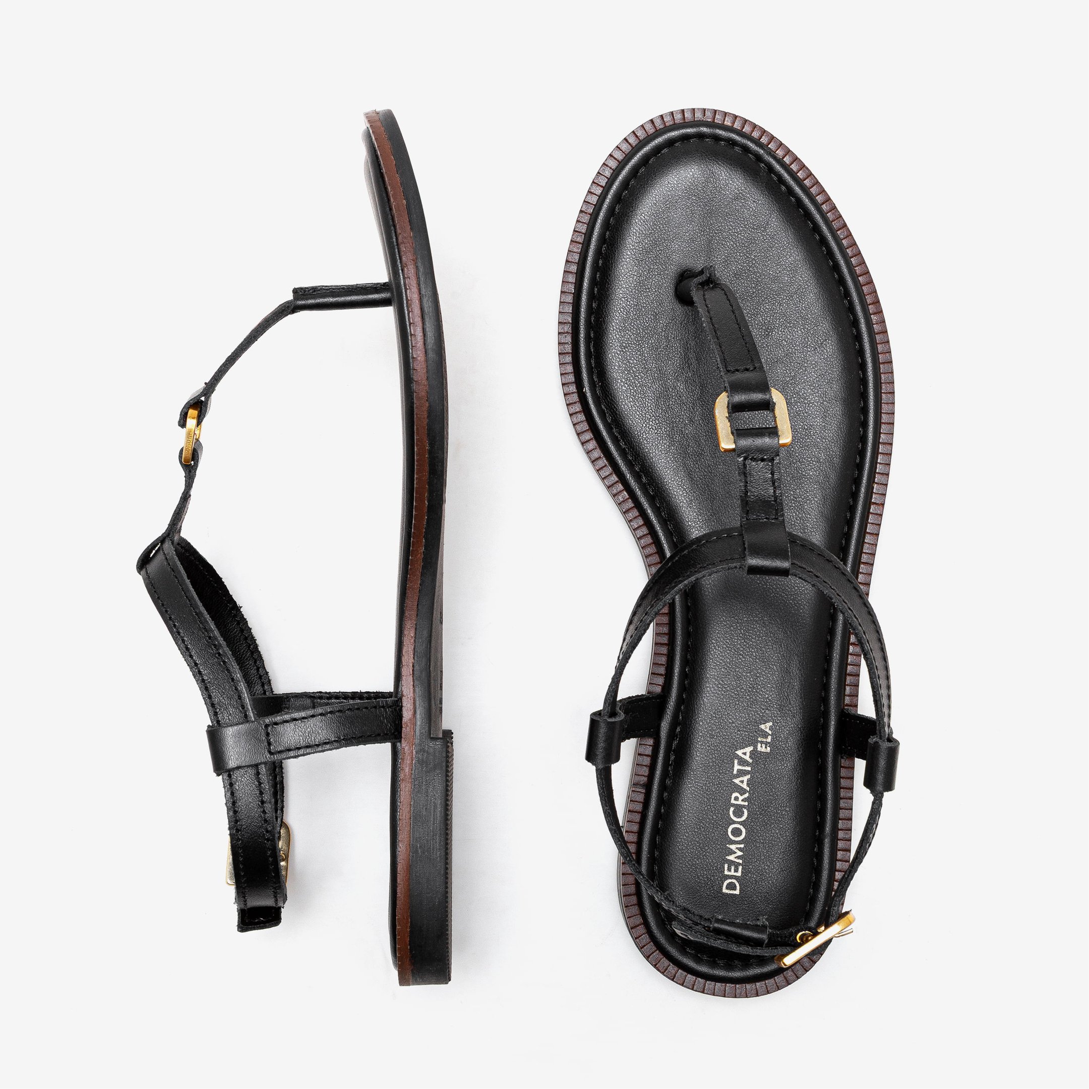 Rasteira Feminina Lunna Preto Preto 5