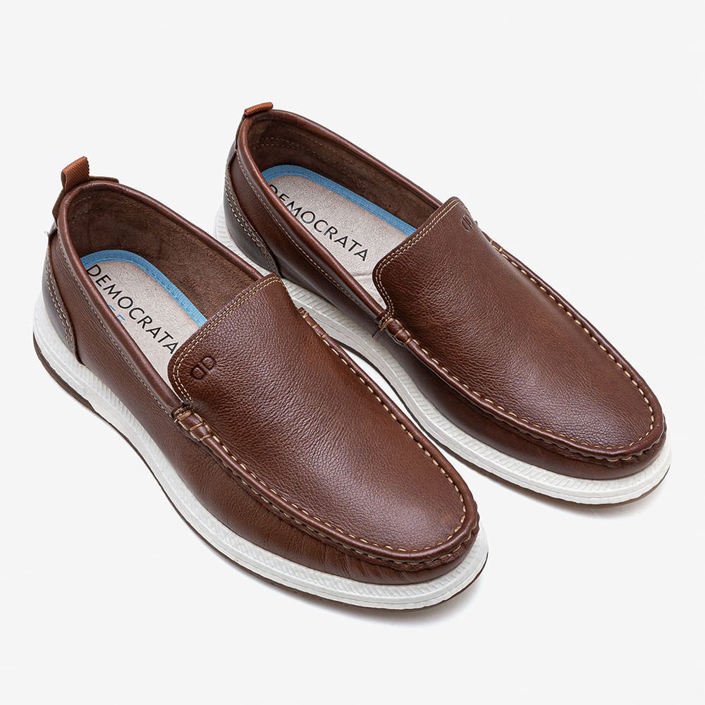 Mocassim Masculino Pulse Flop Marrom Marrom 2