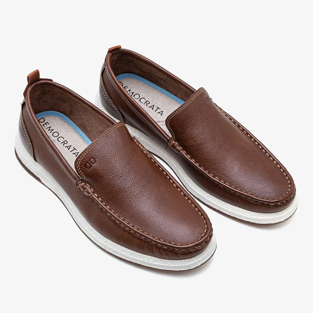 Mocassim Masculino Pulse Flop Marrom Marrom 2