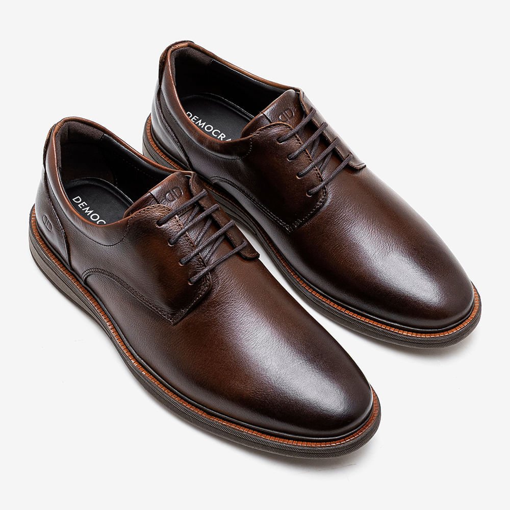 Sapato Masculino Bay Mogno Couro Marrom 2