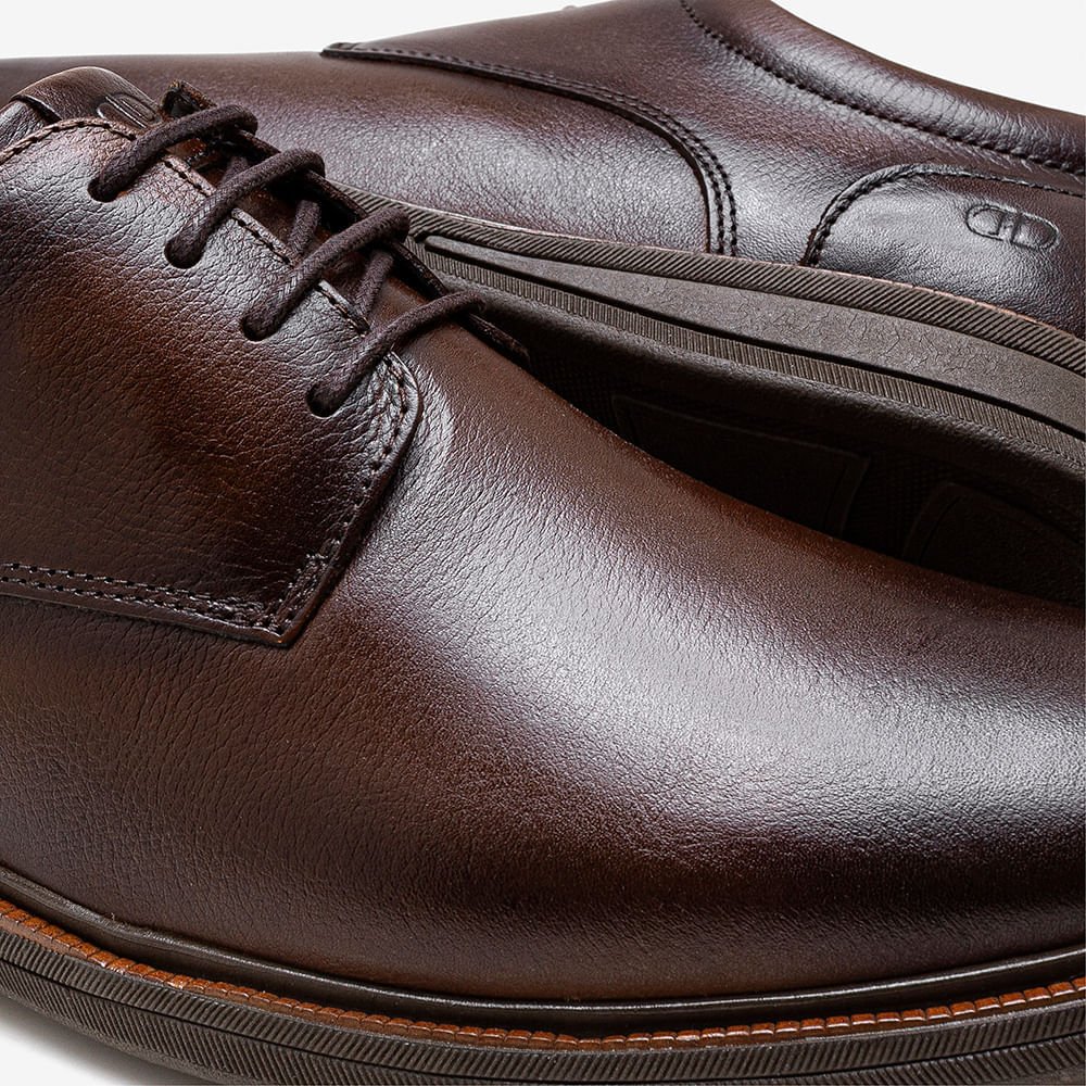 Sapato Masculino Bay Mogno Couro Marrom 3