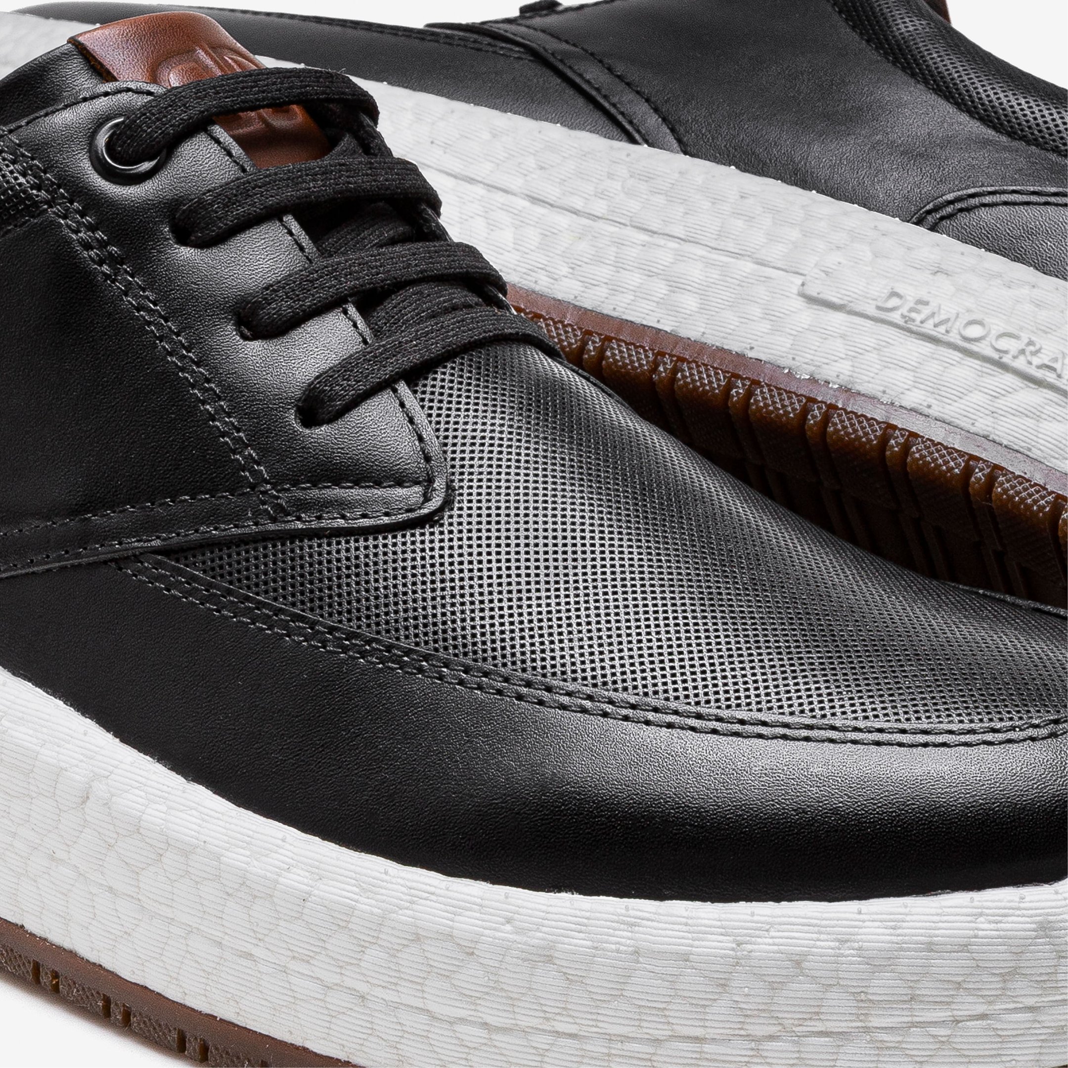 Tênis Masculino Drake Pulse Couro Preto Preto 3