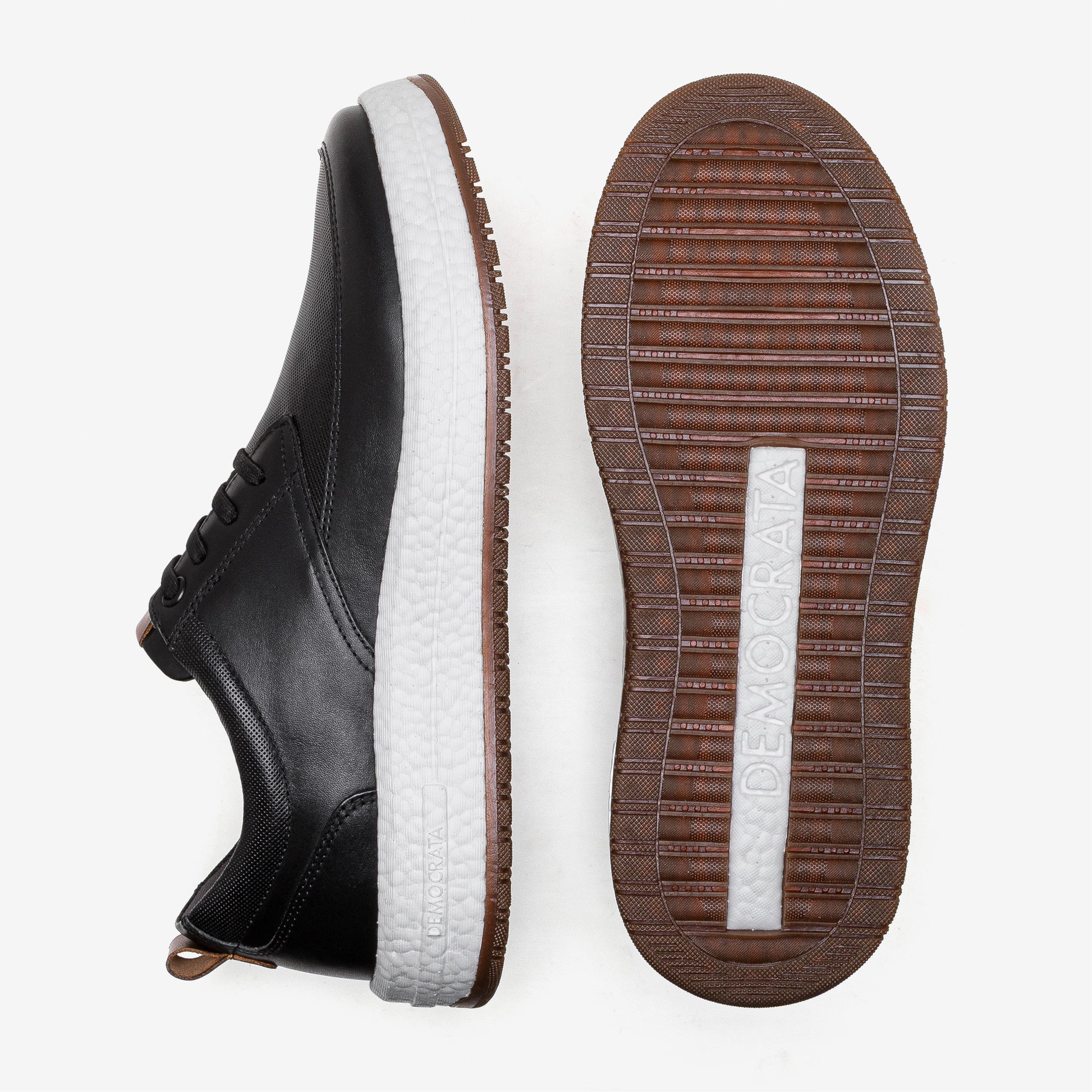 Tênis Masculino Drake Pulse Couro Preto Preto 4