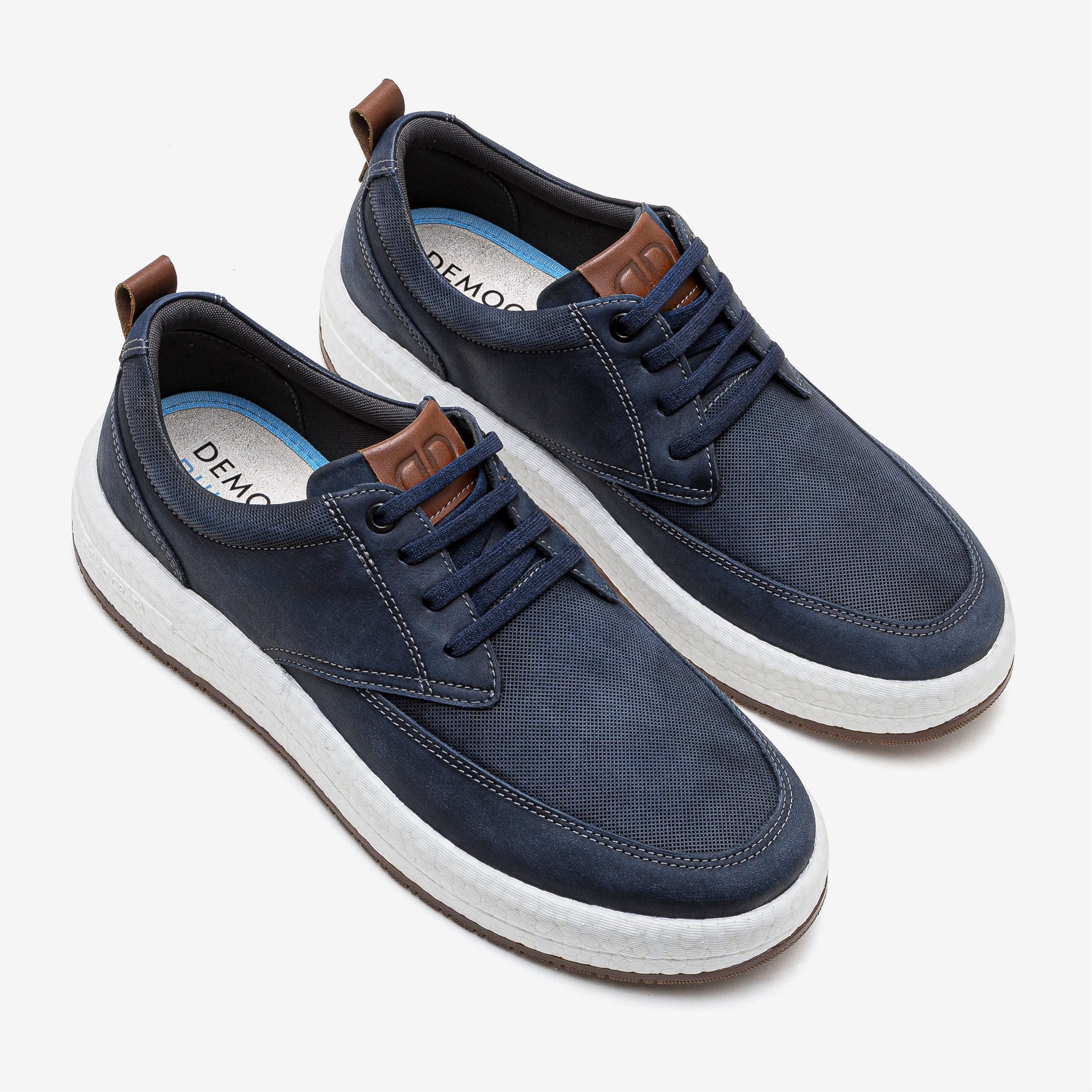 Tênis Masculino Drake Couro Pulse Azul Azul 2