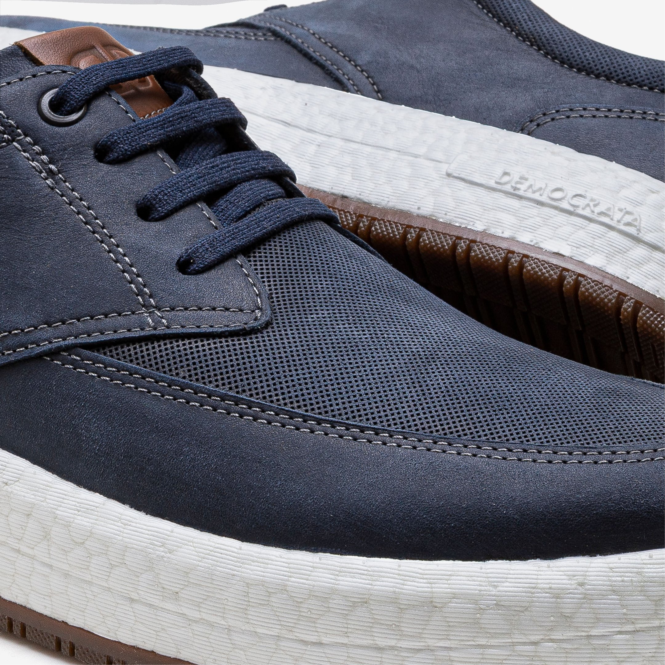 Tênis Masculino Drake Couro Pulse Azul Azul 3