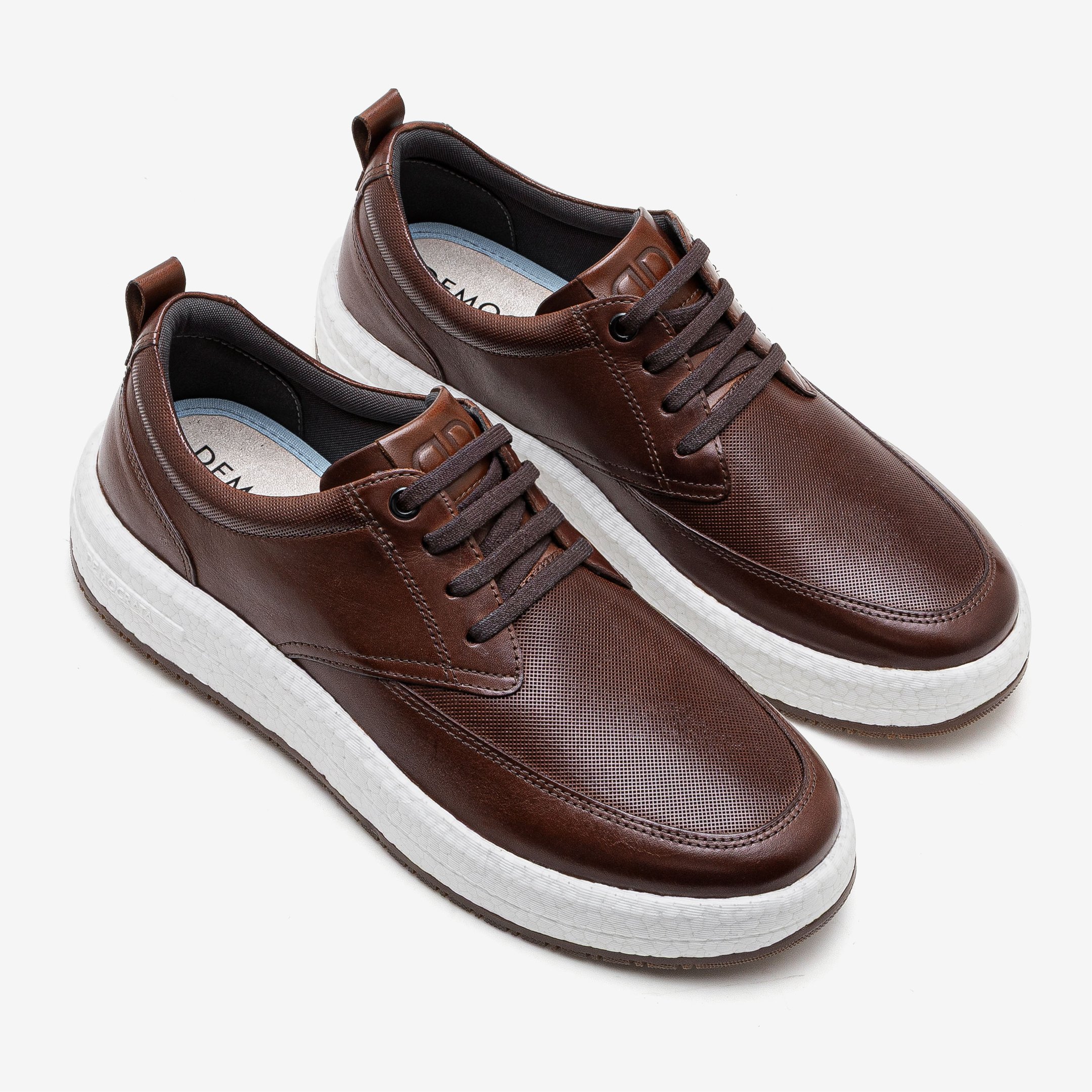 Tênis Masculino Drake Couro Pulse Marrom Marrom 2