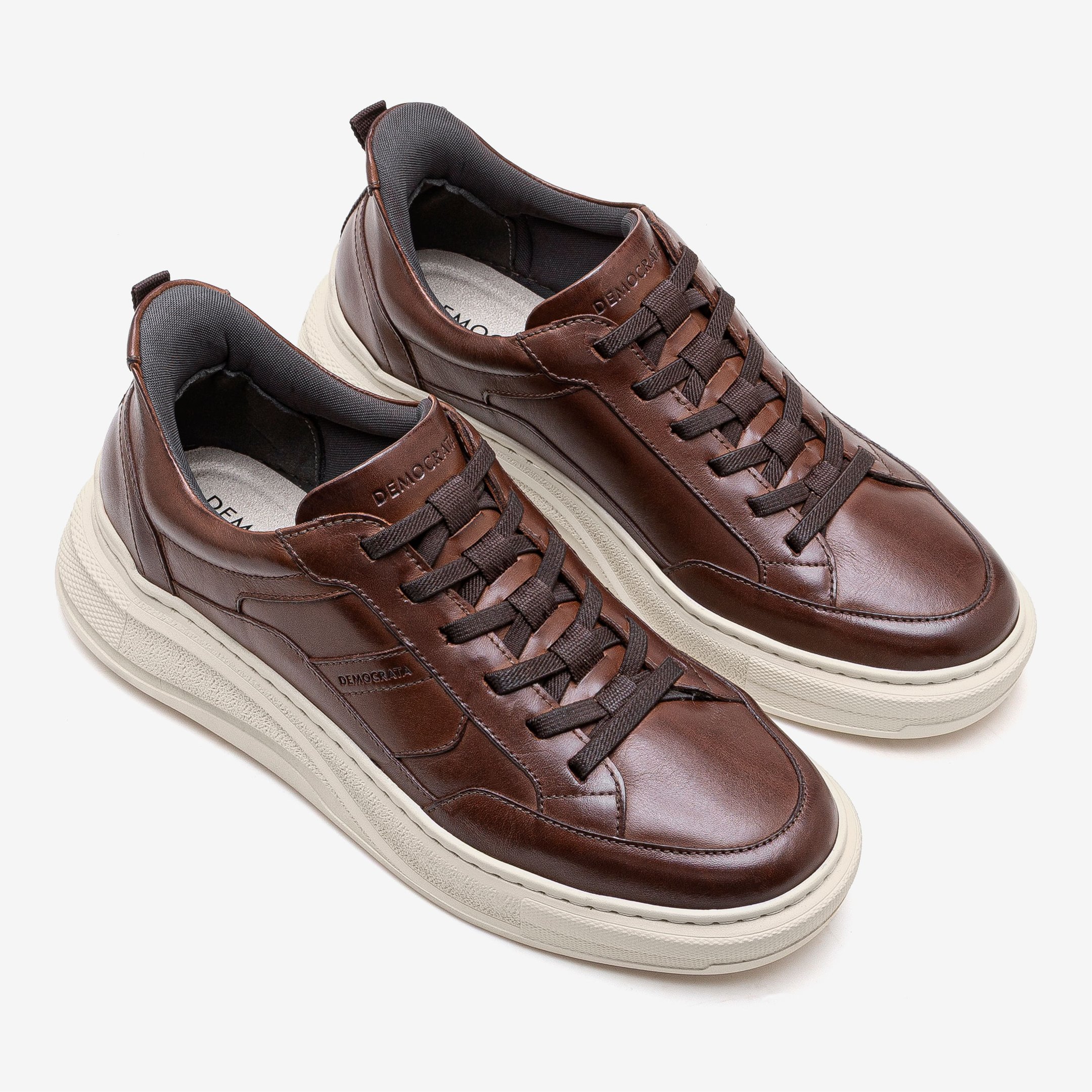 Tênis Masculino Calce Fácil Pace Marrom Marrom 2