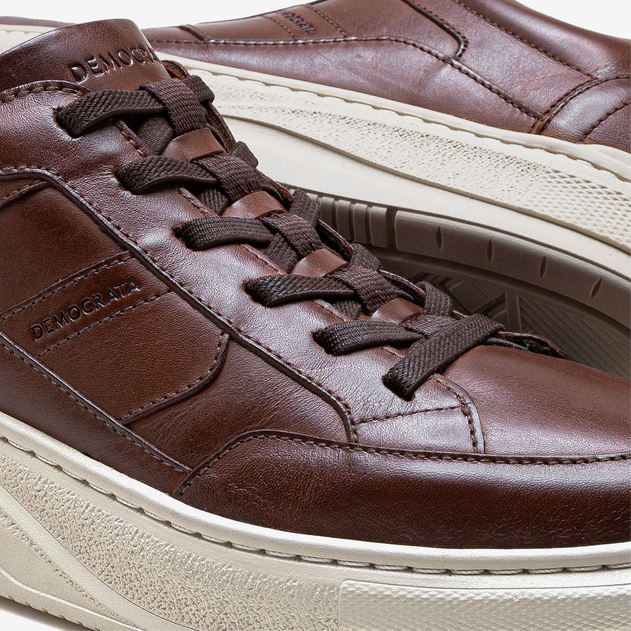 Tênis Masculino Calce Fácil Pace Marrom Marrom 3