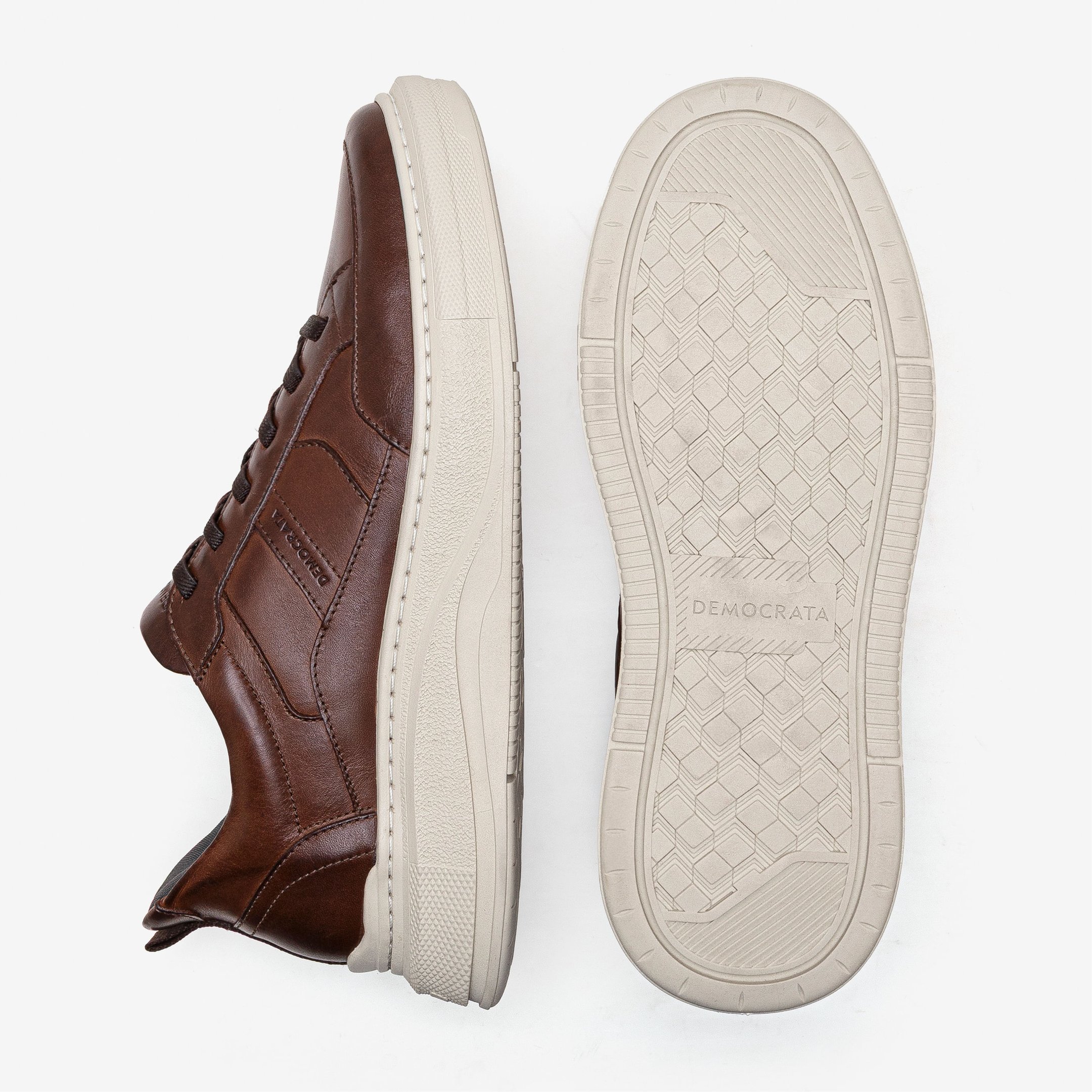 Tênis Masculino Calce Fácil Pace Marrom Marrom 4