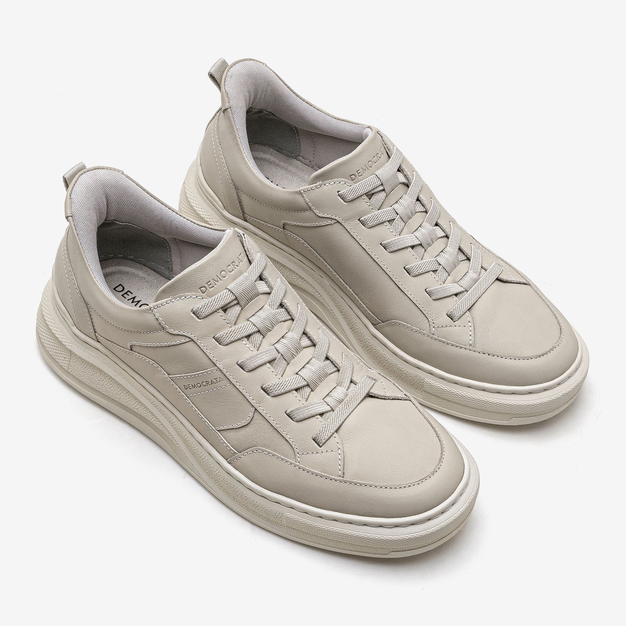 Tênis Masculino Pace Calce Fácil Creme Creme 2