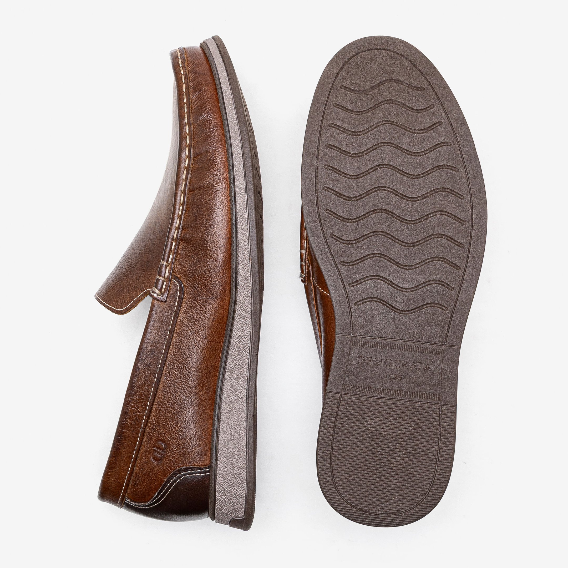 Mocassim Masculino Couro Nash Marrom Marrom 4