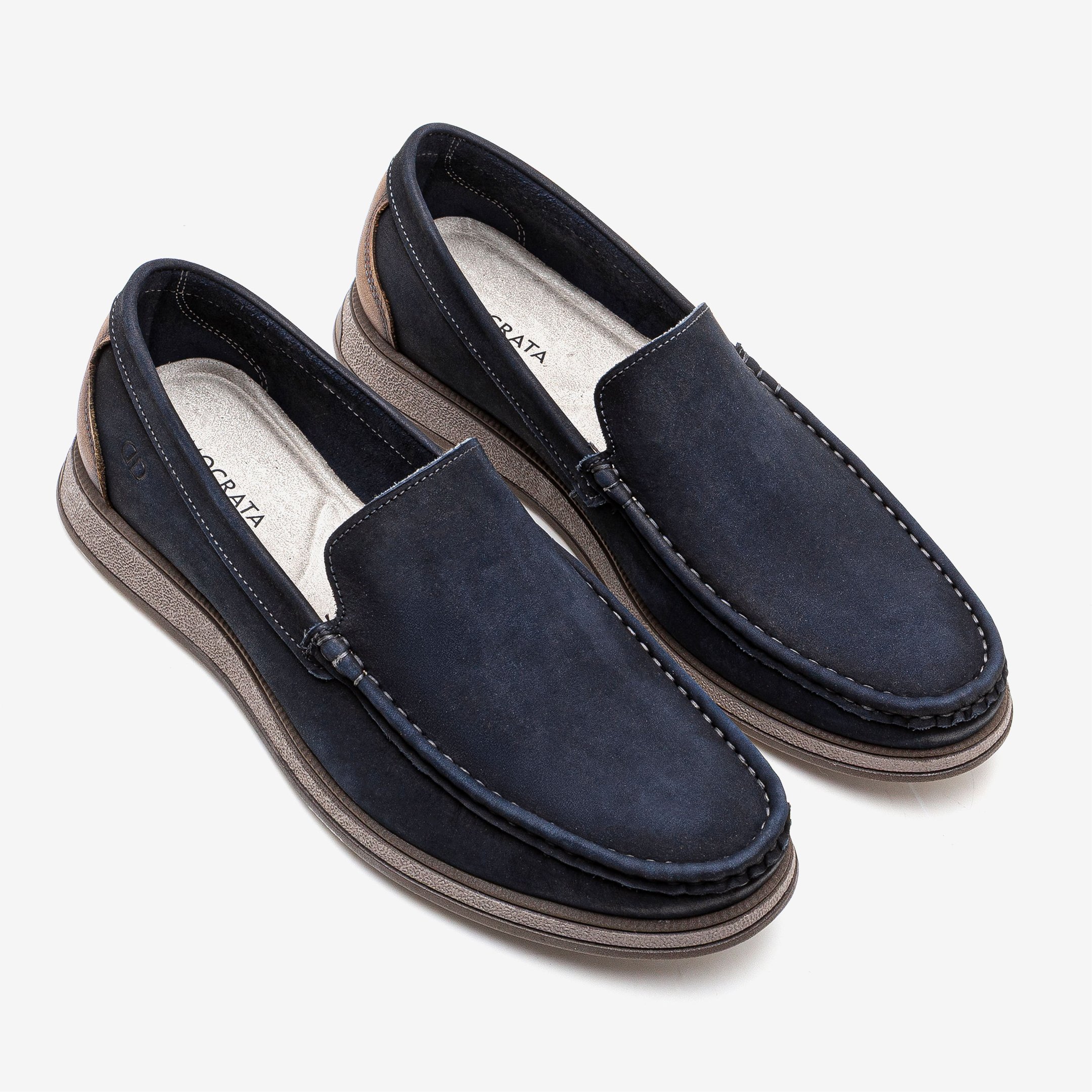 Mocassim Masculino Couro Nash Azul Azul 2
