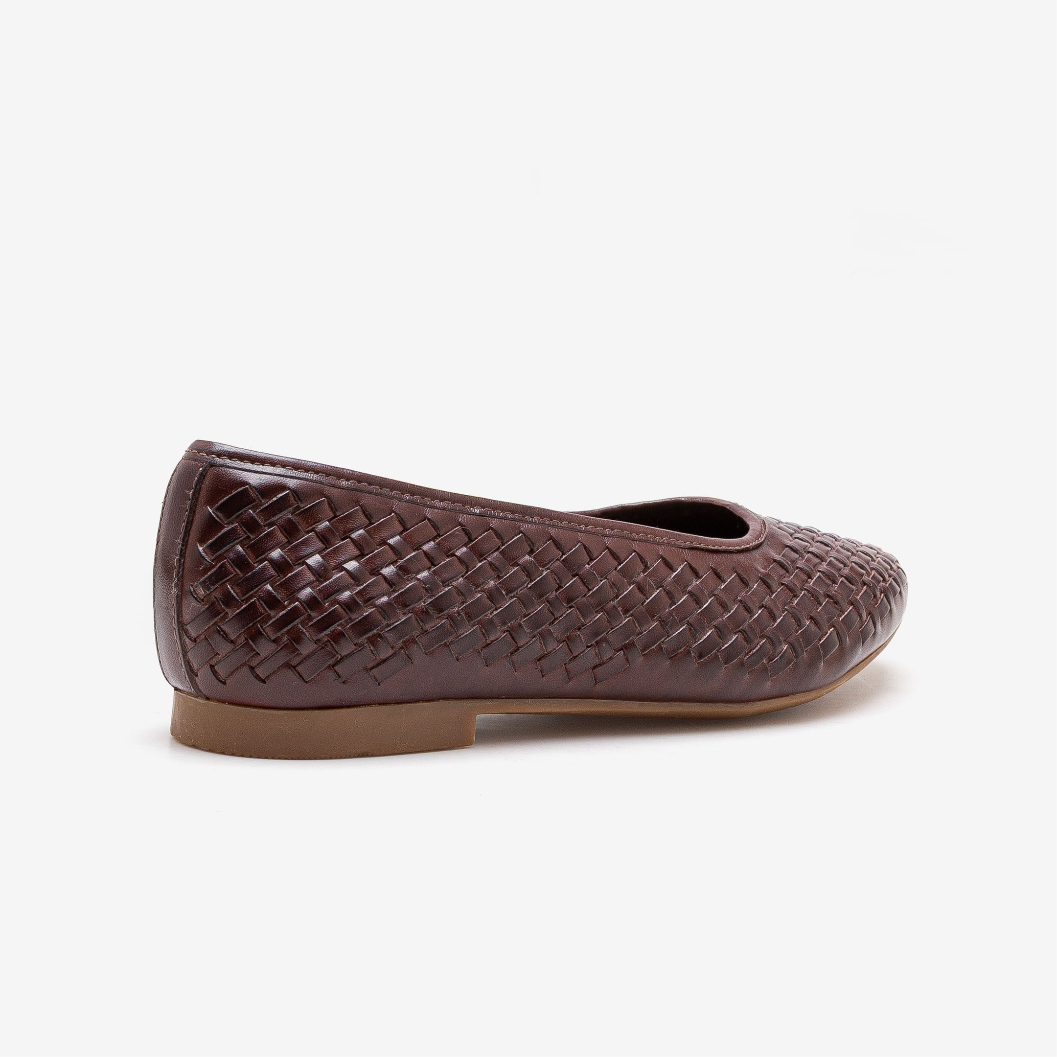 Sapatilha Feminina Lorena Couro Marrom Marrom 4