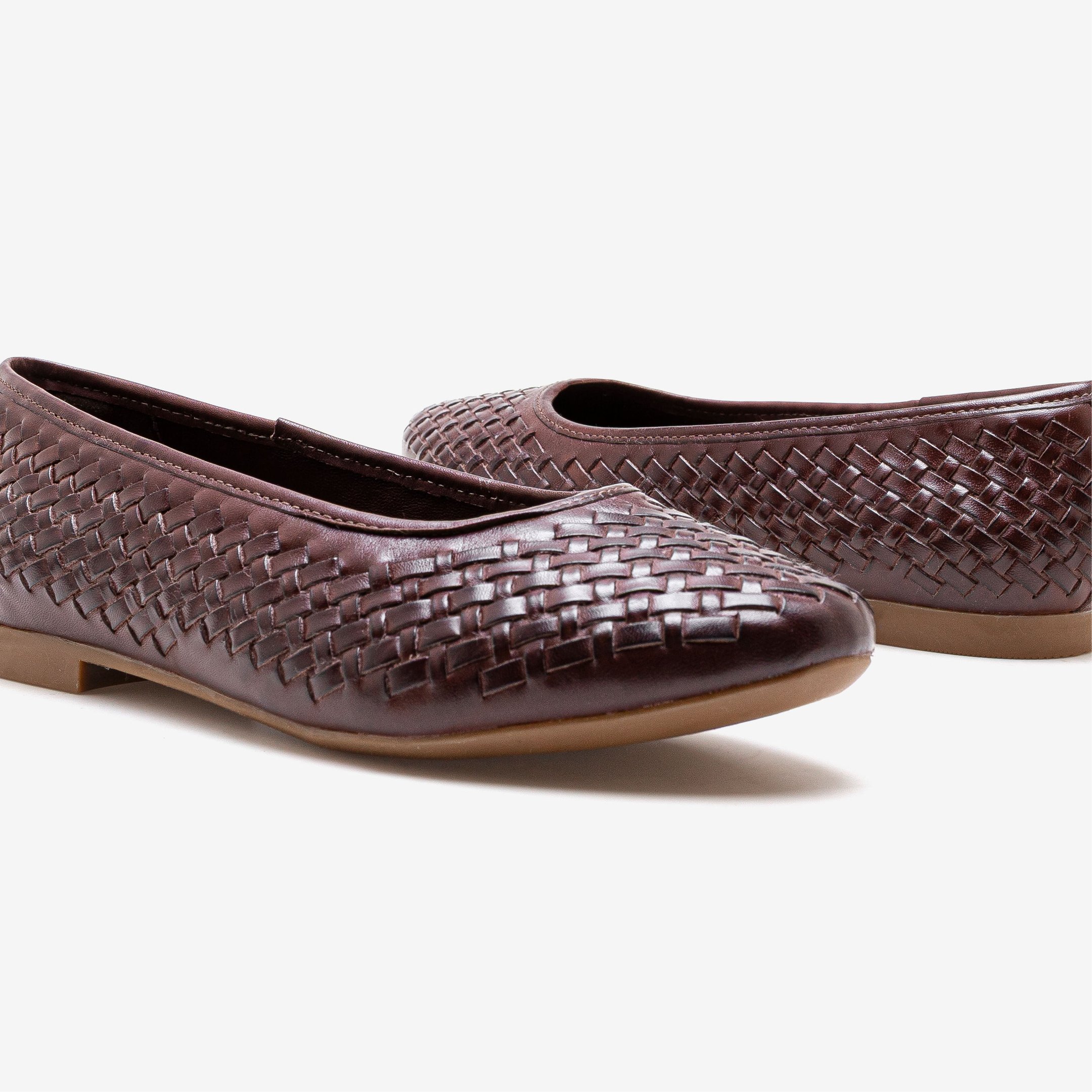 Sapatilha Feminina Lorena Couro Marrom Marrom 5