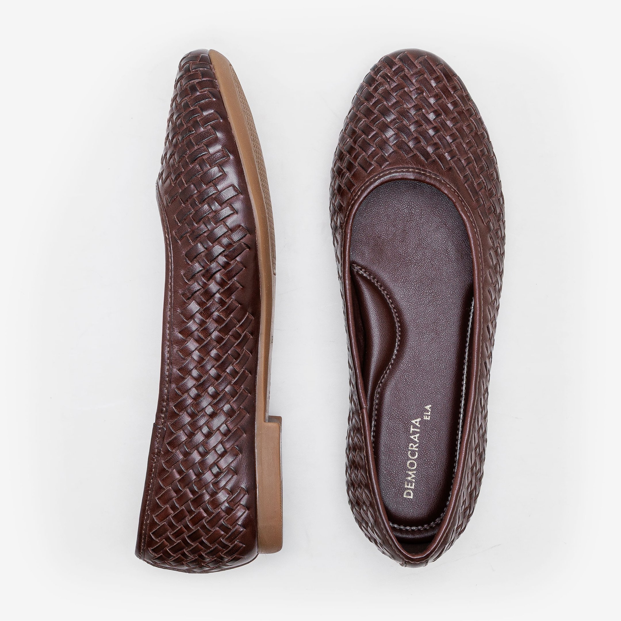 Sapatilha Feminina Lorena Couro Marrom Marrom 6