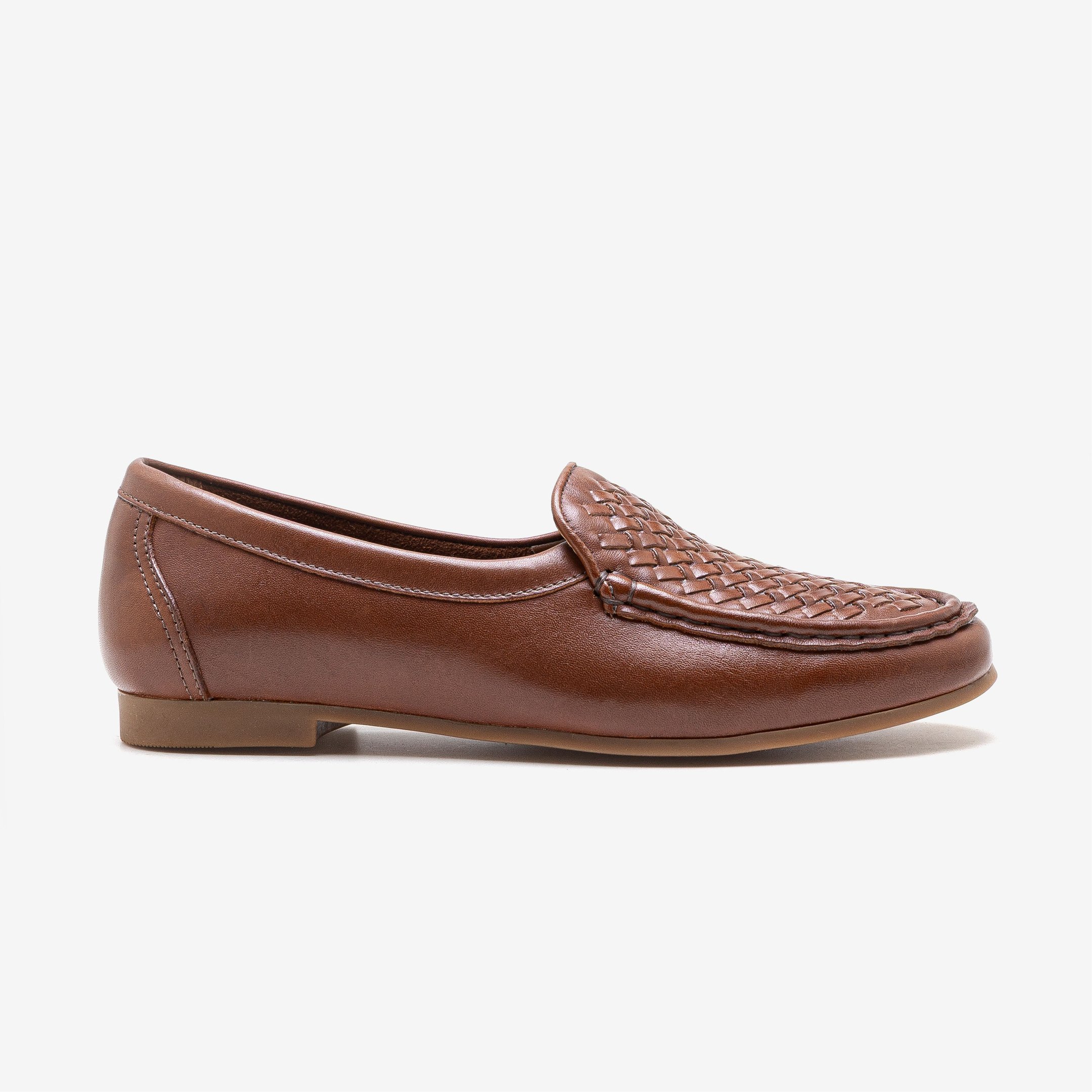 Mocassim Feminino Flora Couro Marrom Marrom 1