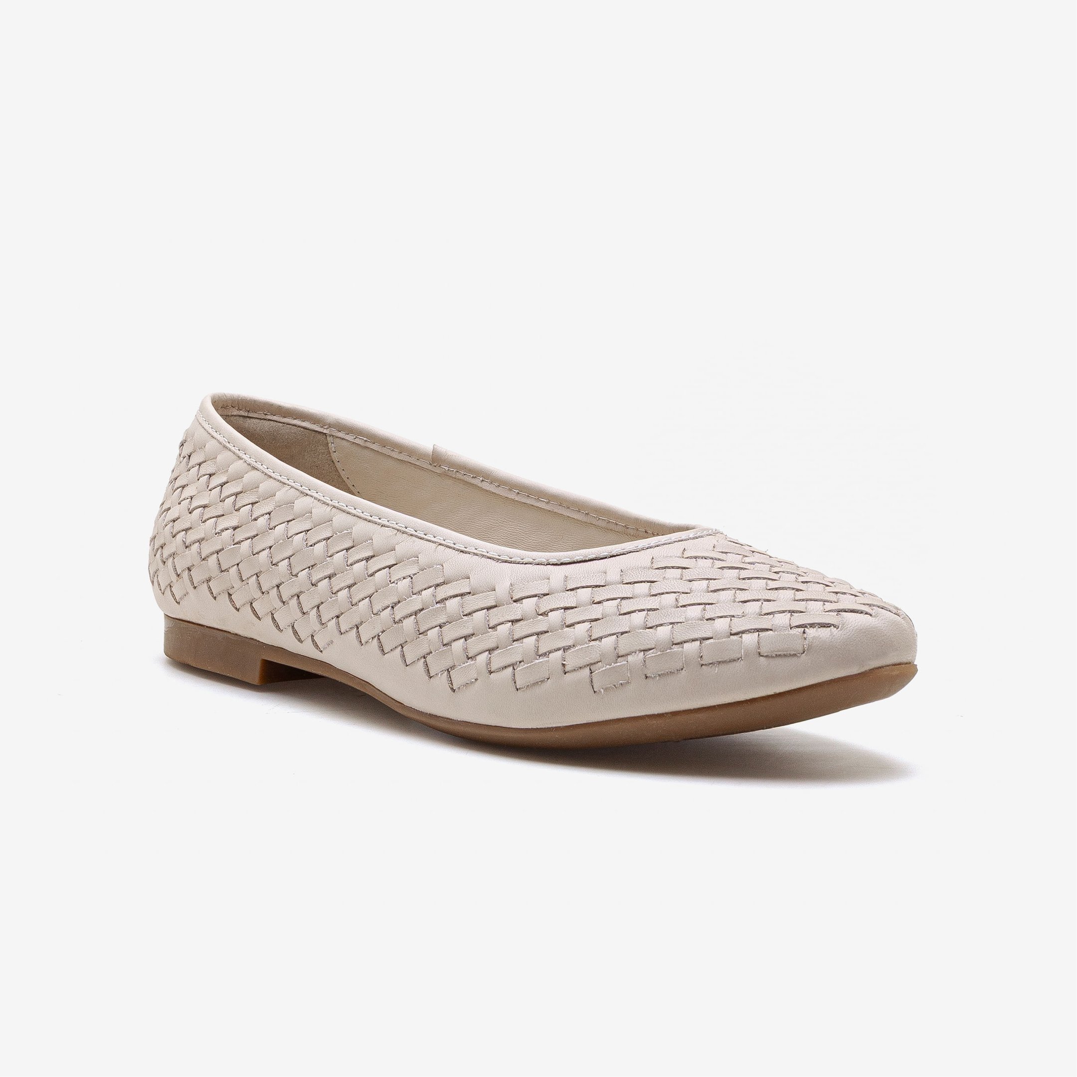 Sapatilha Feminino Lorena Couro Off White Off White 2