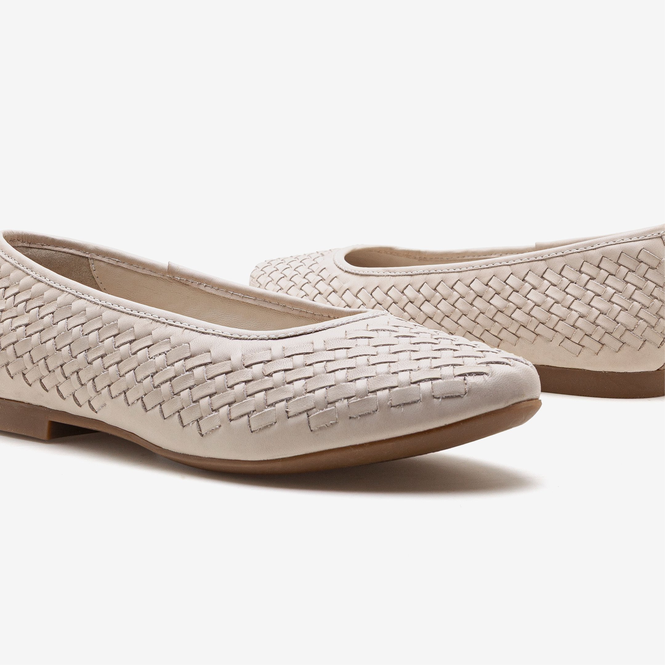 Sapatilha Feminino Lorena Couro Off White Off White 4