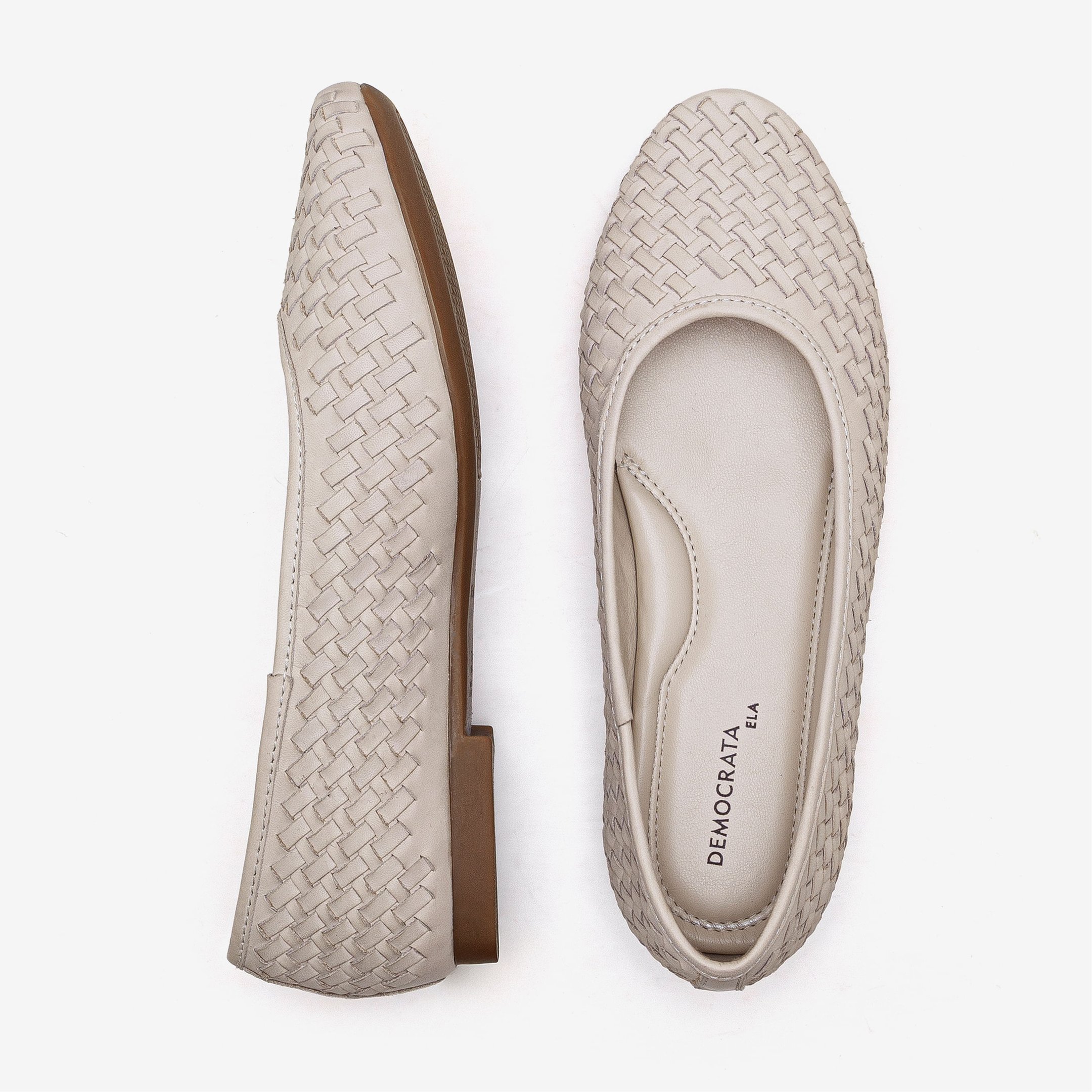 Sapatilha Feminino Lorena Couro Off White Off White 5