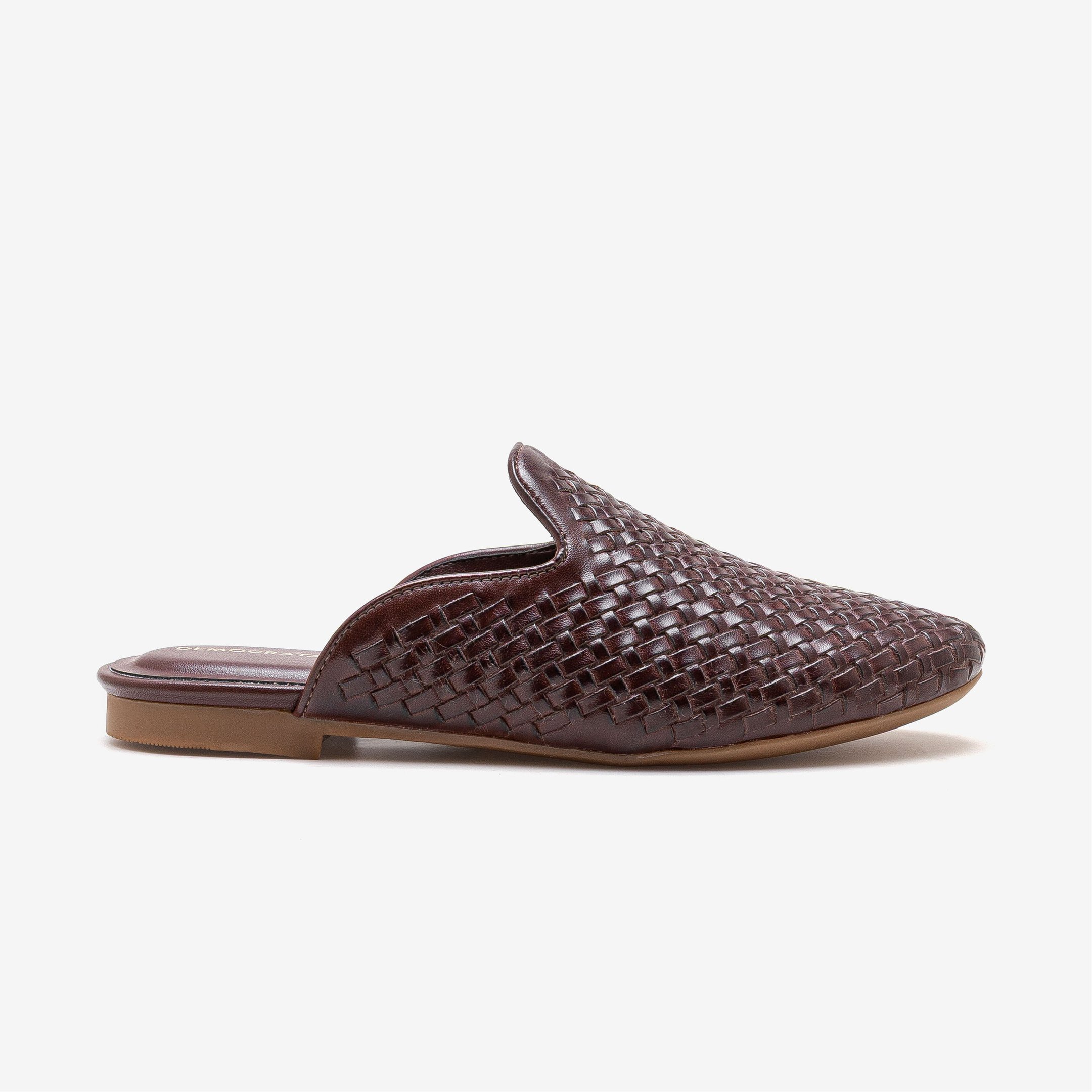 Mule Feminino Lorena Couro Marrom