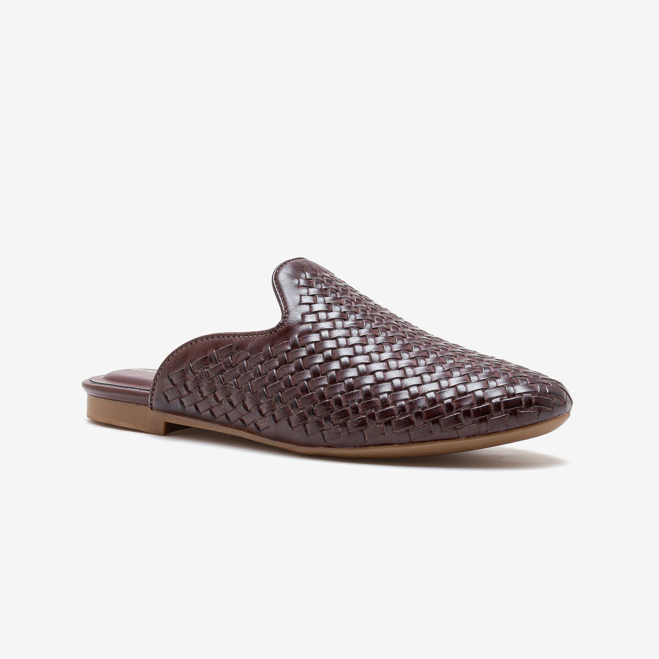 Mule Feminino Lorena Couro Marrom Marrom 2