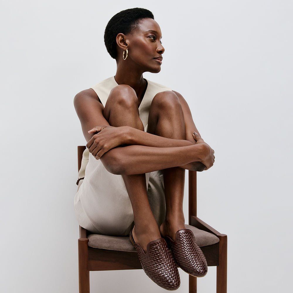 Mule Feminino Lorena Couro Marrom Marrom 3