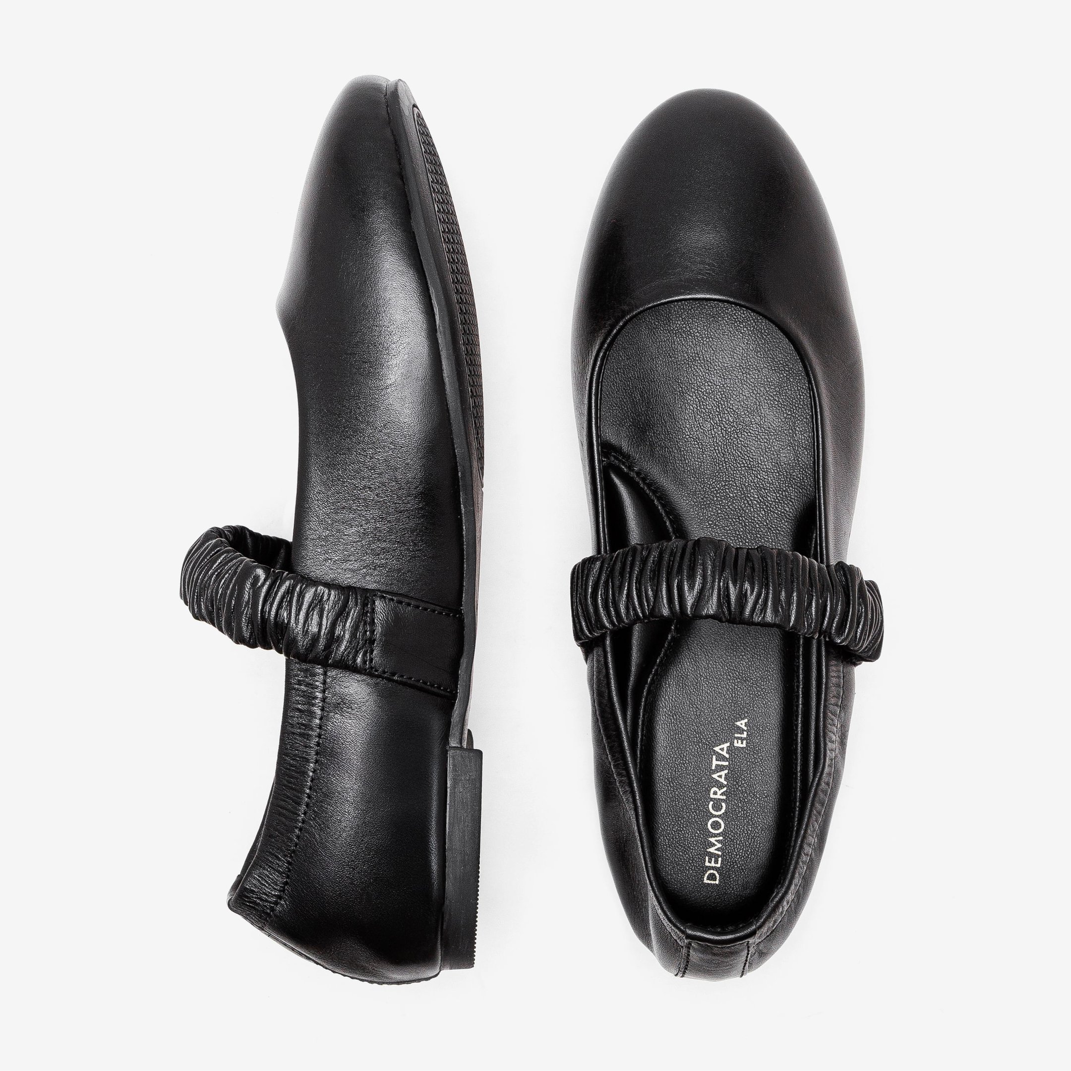 Sapatilha Feminina Emma Couro Preto Preto 5