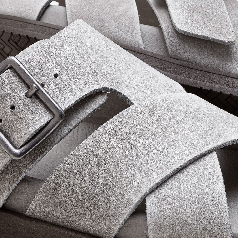 Sandália Masculina Dock Couro Cinza Cinza 3