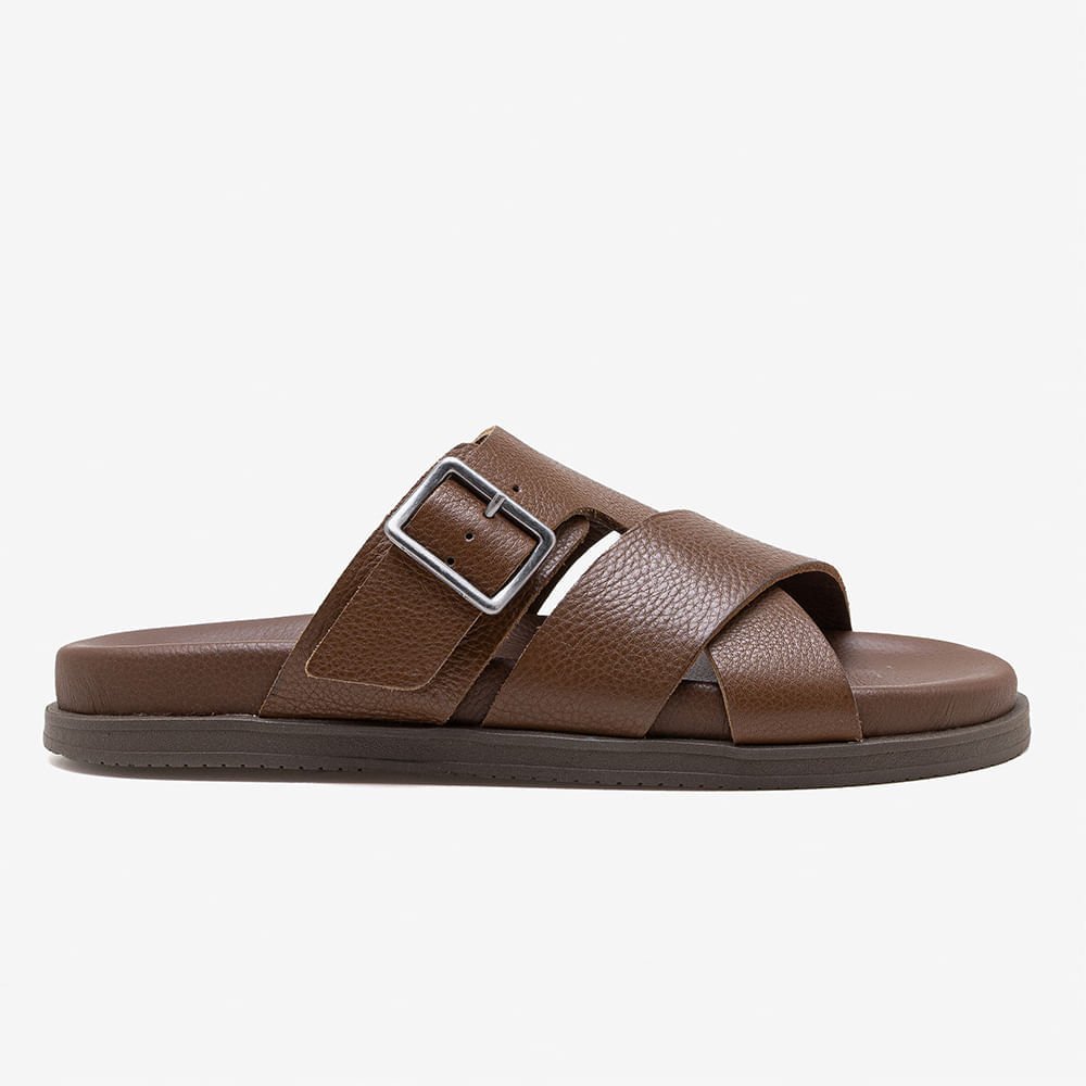 Sandália Masculina Dock Couro Marrom
