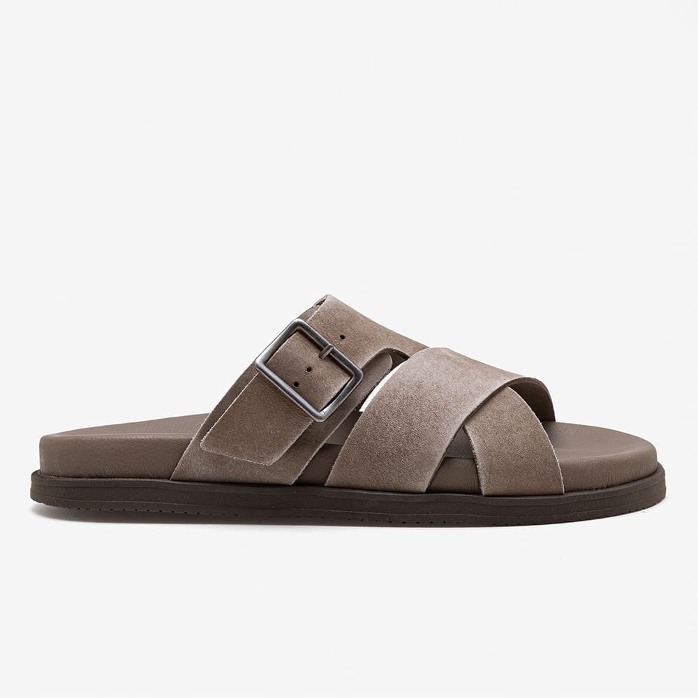 Sandália Masculina Dock Couro Bege