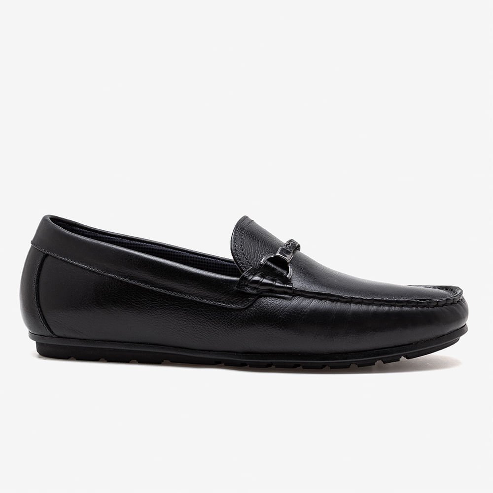 Mocassim Masculino Tom Couro Preto