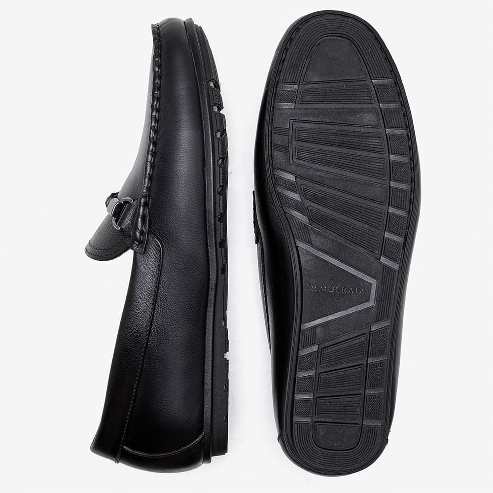 Mocassim Masculino Tom Couro Preto Preto 4