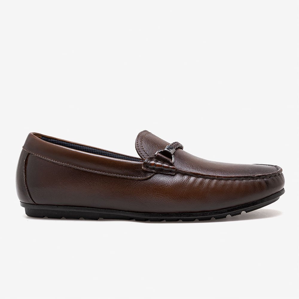 Mocassim Masculino Tom Couro Marrom Marrom 1