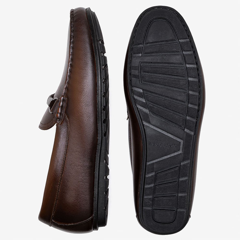 Mocassim Masculino Tom Couro Marrom Marrom 4