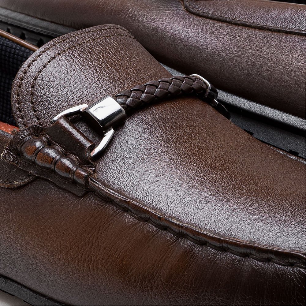 Mocassim Masculino Tom Couro Marrom Marrom 3