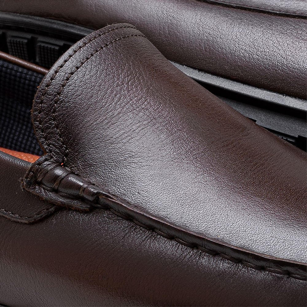 Mocassim Masculino Tom Marrom Couro Marrom 3