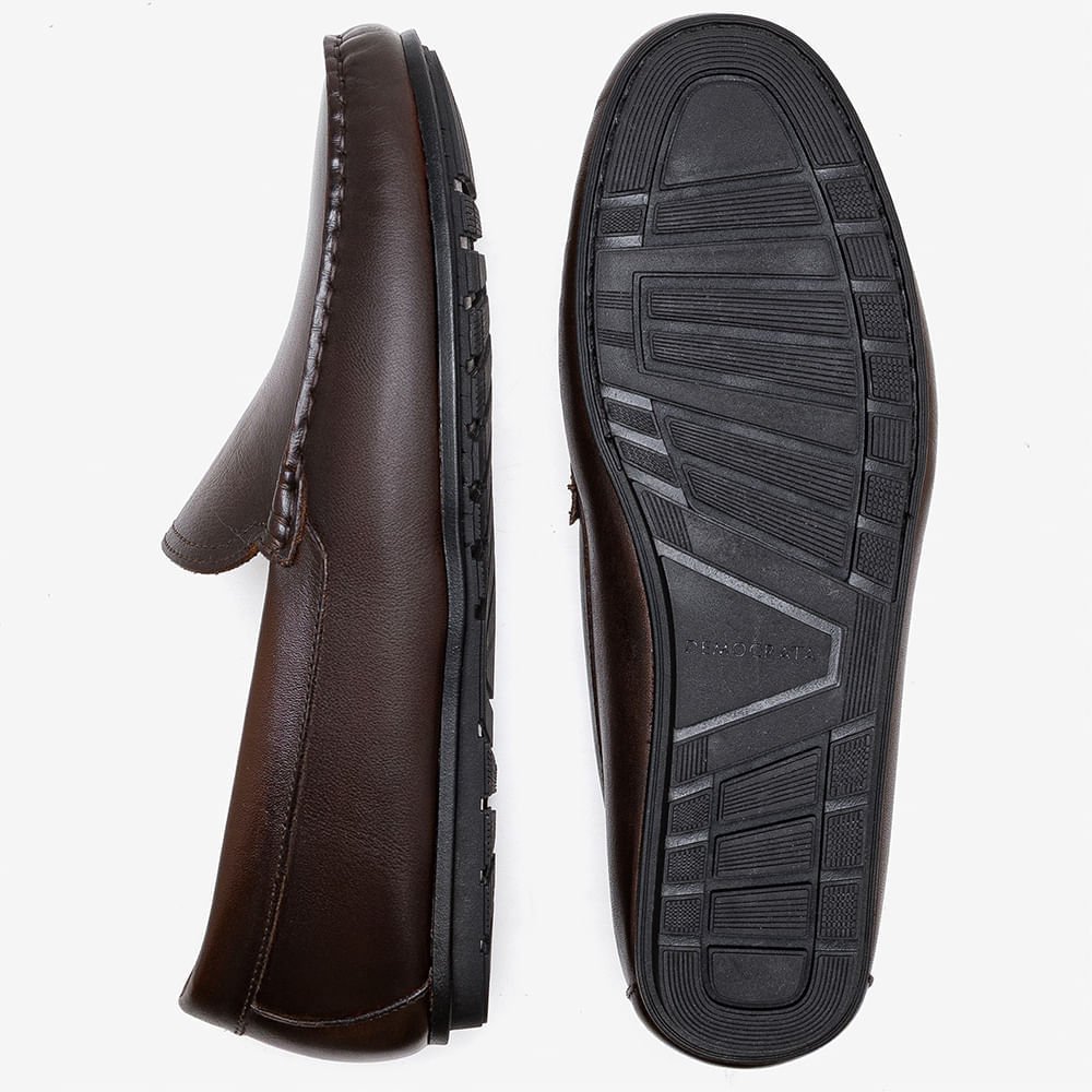 Mocassim Masculino Tom Marrom Couro Marrom 4