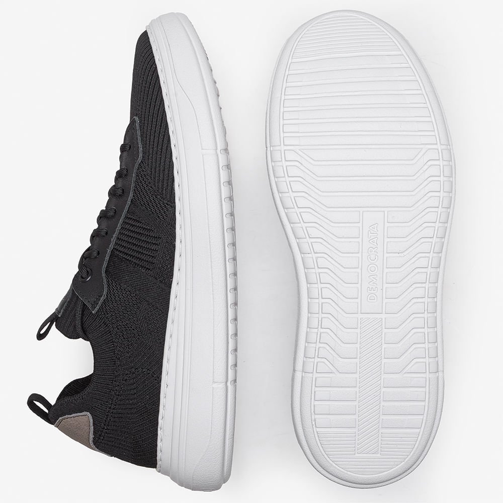 Tênis Masculino Joe Ultra Light Knit Preto Preto 4