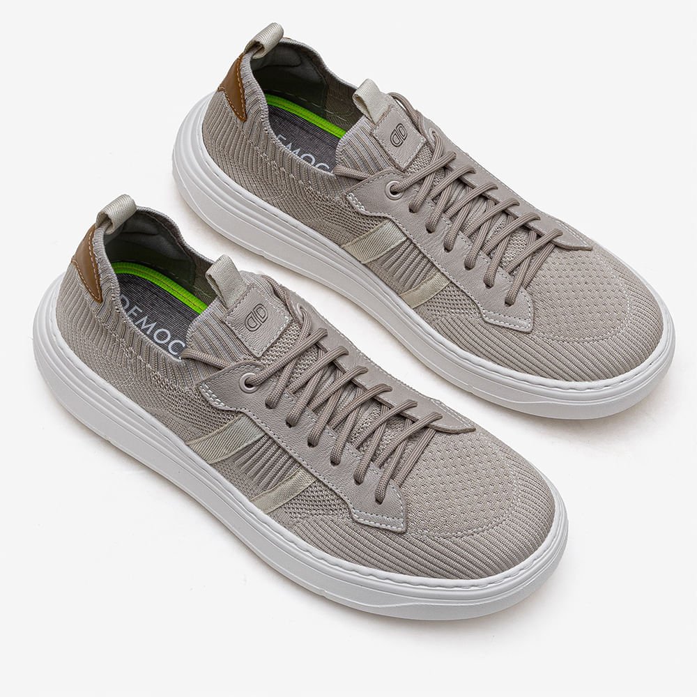 Tênis Masculino Joe Ultra Light Off White Bege 2